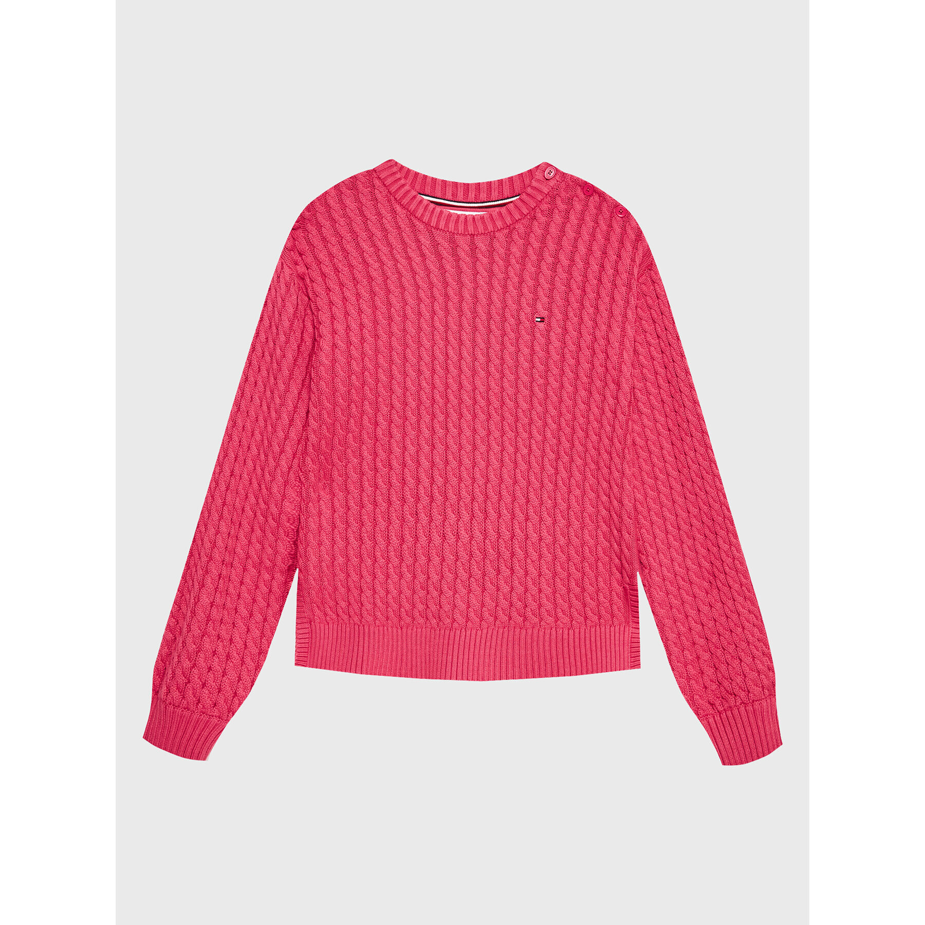 Tommy Hilfiger Sweater KG0KG07106 D Rózsaszín Regular Fit - Pepit.hu