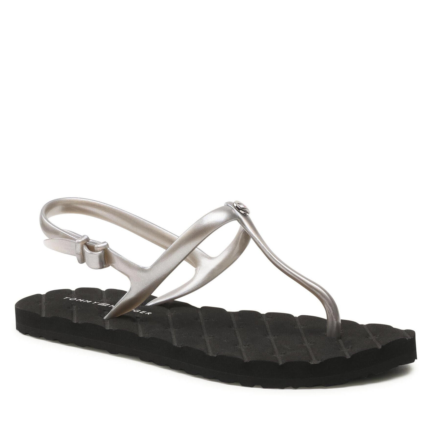 Tommy Hilfiger Szandál Classy Flip Flop FW0FW05823 Ezüst - Pepit.hu