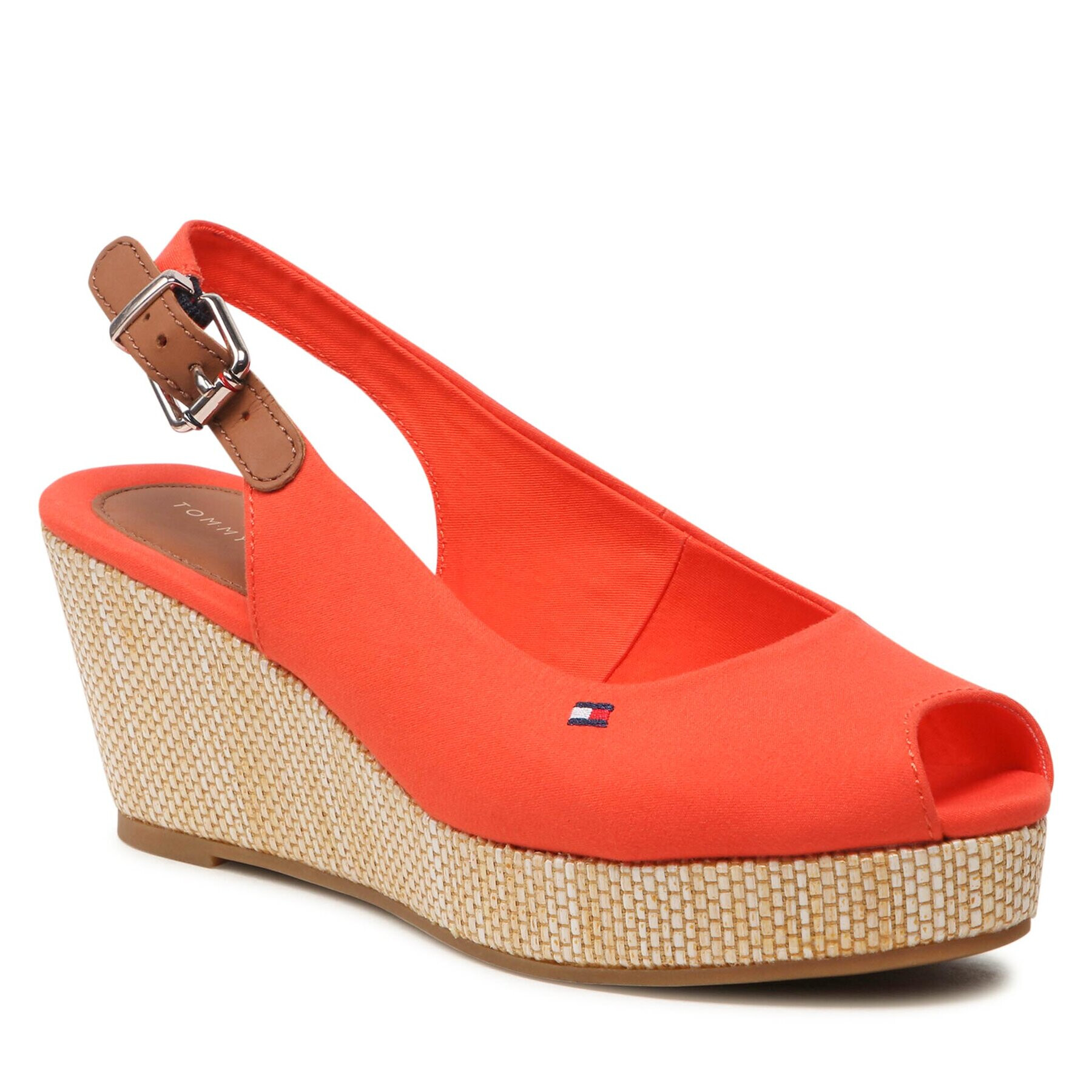 Tommy Hilfiger Szandál Iconic Elba Sling Back Wedge FW0FW04788 Narancssárga - Pepit.hu