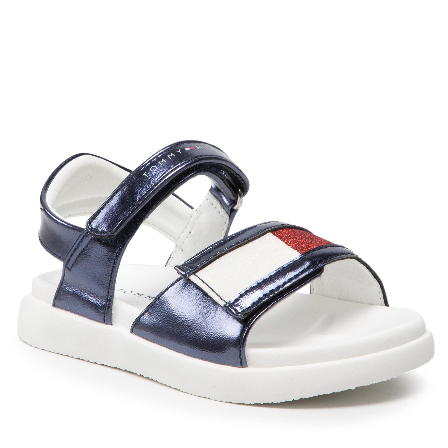 Tommy Hilfiger Szandál Velcro Sandal T1A2-32172-1160 S Sötétkék - Pepit.hu