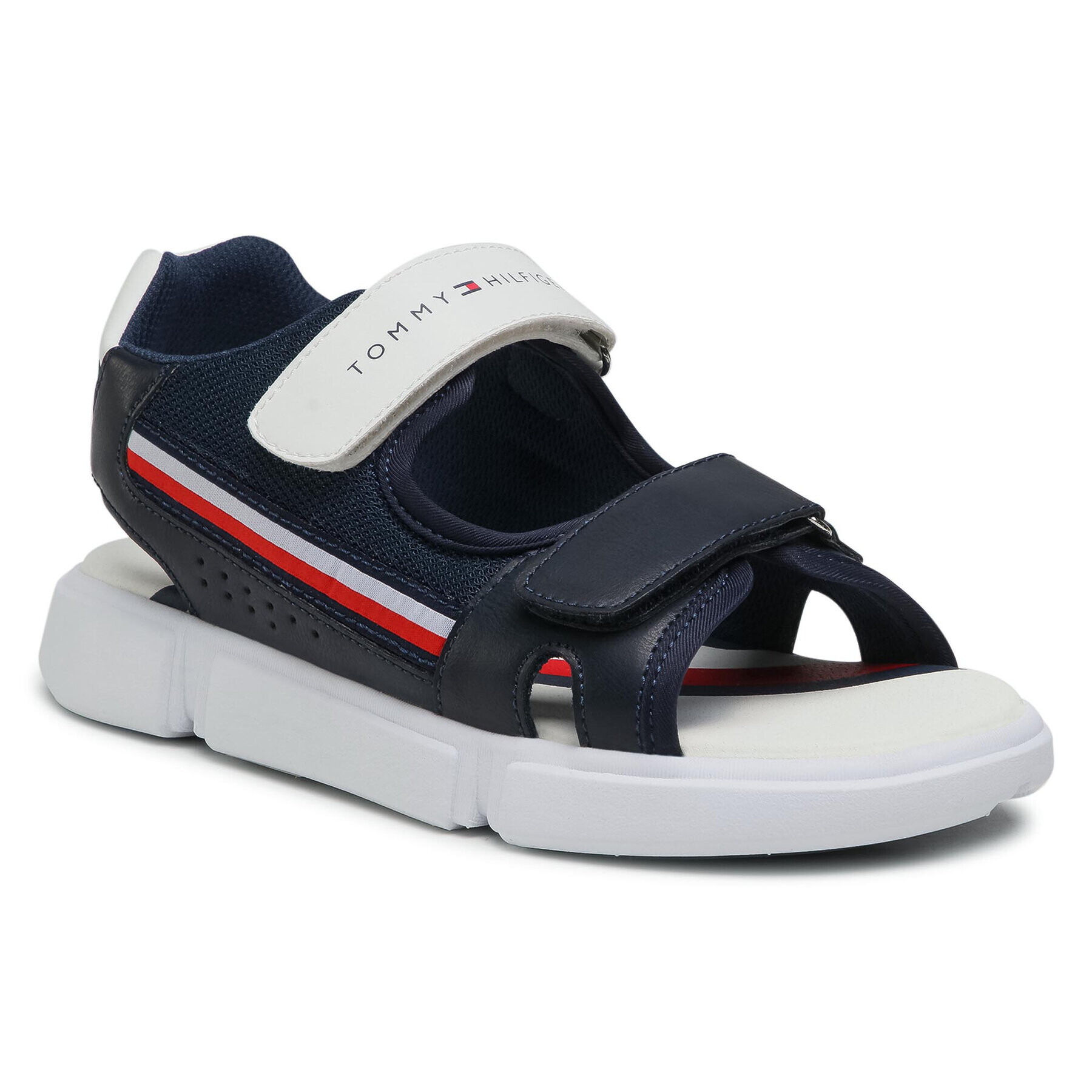 Tommy Hilfiger Szandál Velcro Sandal T1B2-31107-1176 S Sötétkék - Pepit.hu