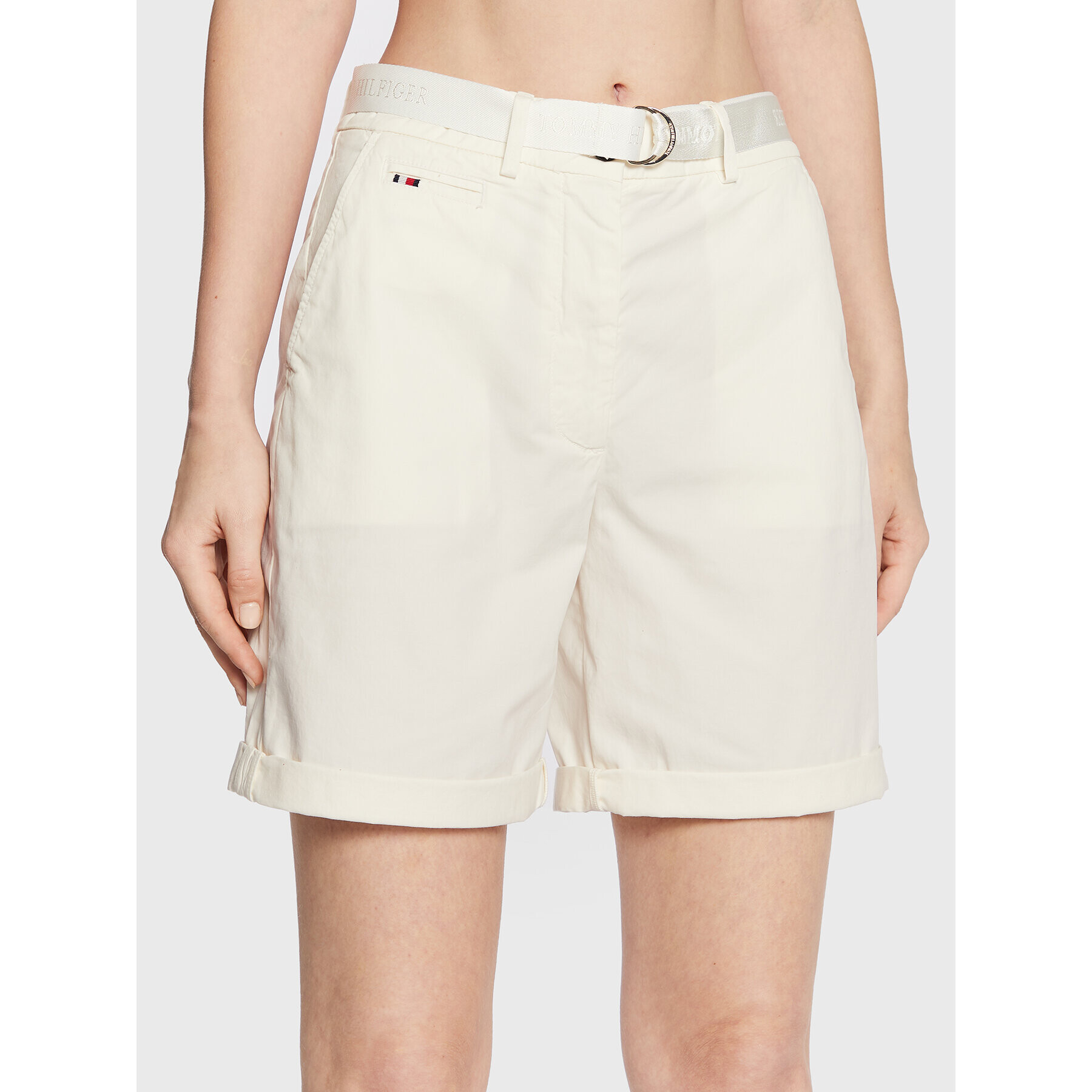 Tommy Hilfiger Szövet rövidnadrág Chino WW0WW36429 Fehér Regular Fit - Pepit.hu