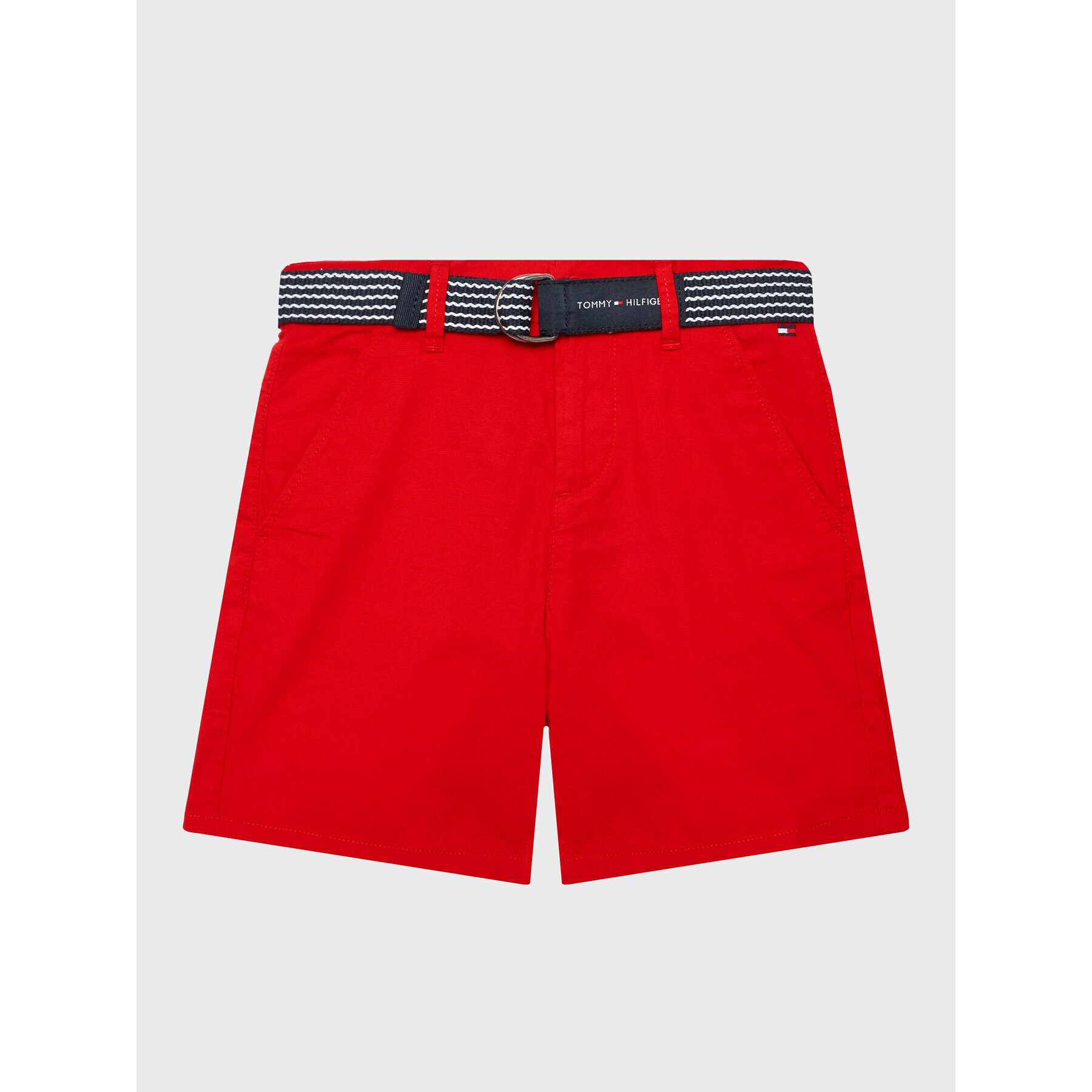 Tommy Hilfiger Szövet rövidnadrág Essential KB0KB08127 D Piros Slim Fit - Pepit.hu