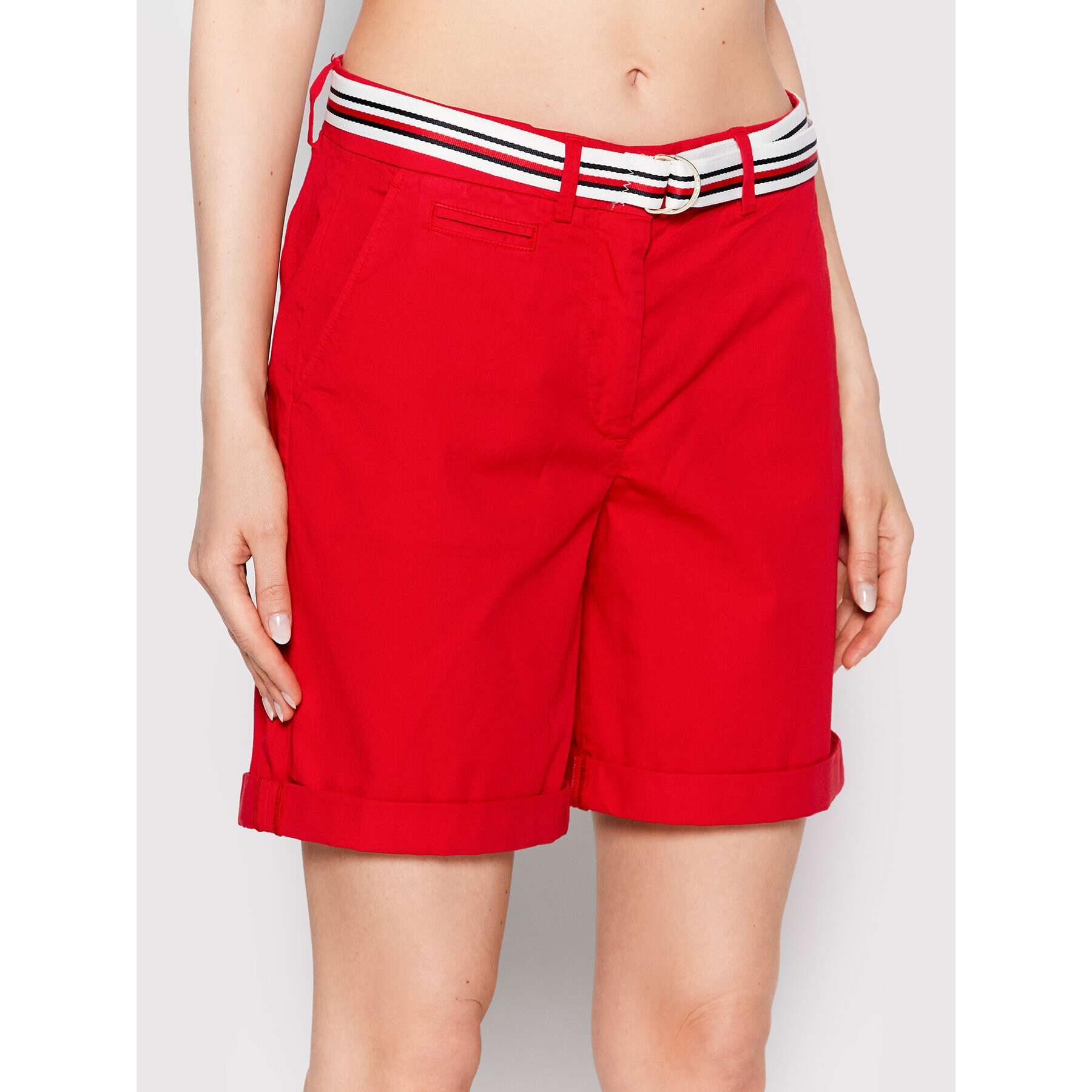 Tommy Hilfiger Szövet rövidnadrág WW0WW30482 Piros Regular Fit - Pepit.hu