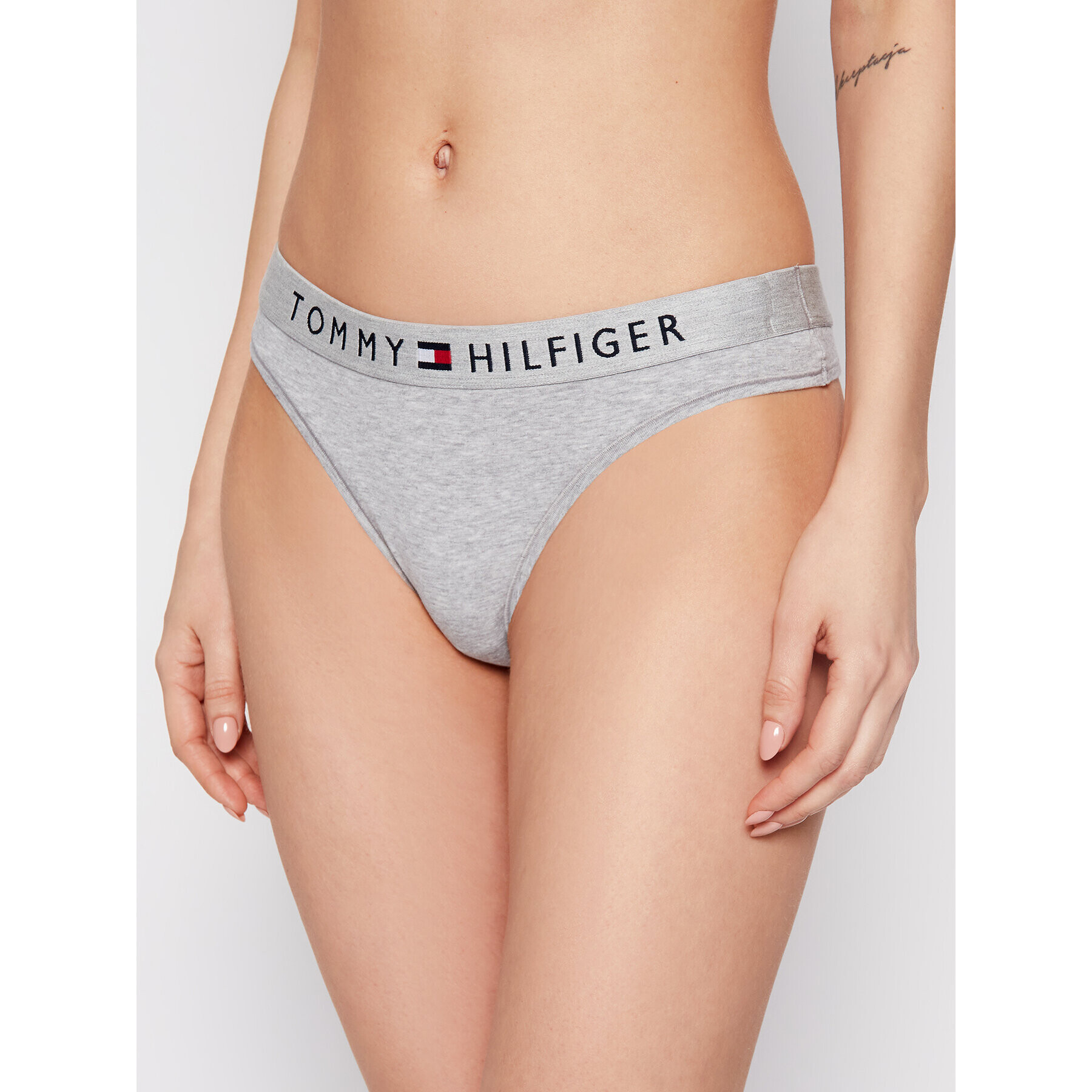 Tommy Hilfiger Tanga UW0UW01555 Szürke - Pepit.hu