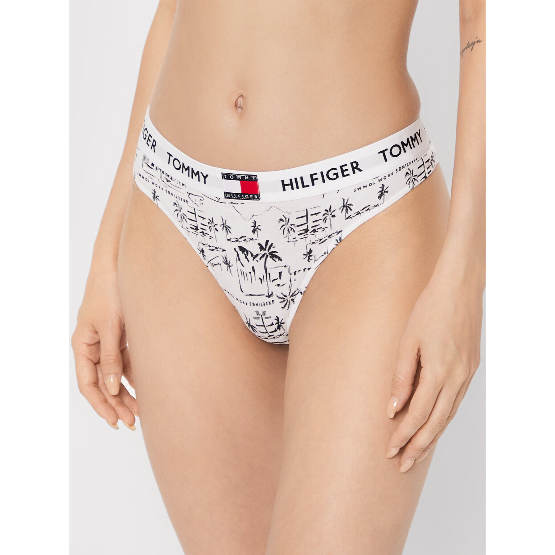 Tommy Hilfiger Tanga UW0UW02200 Fehér - Pepit.hu