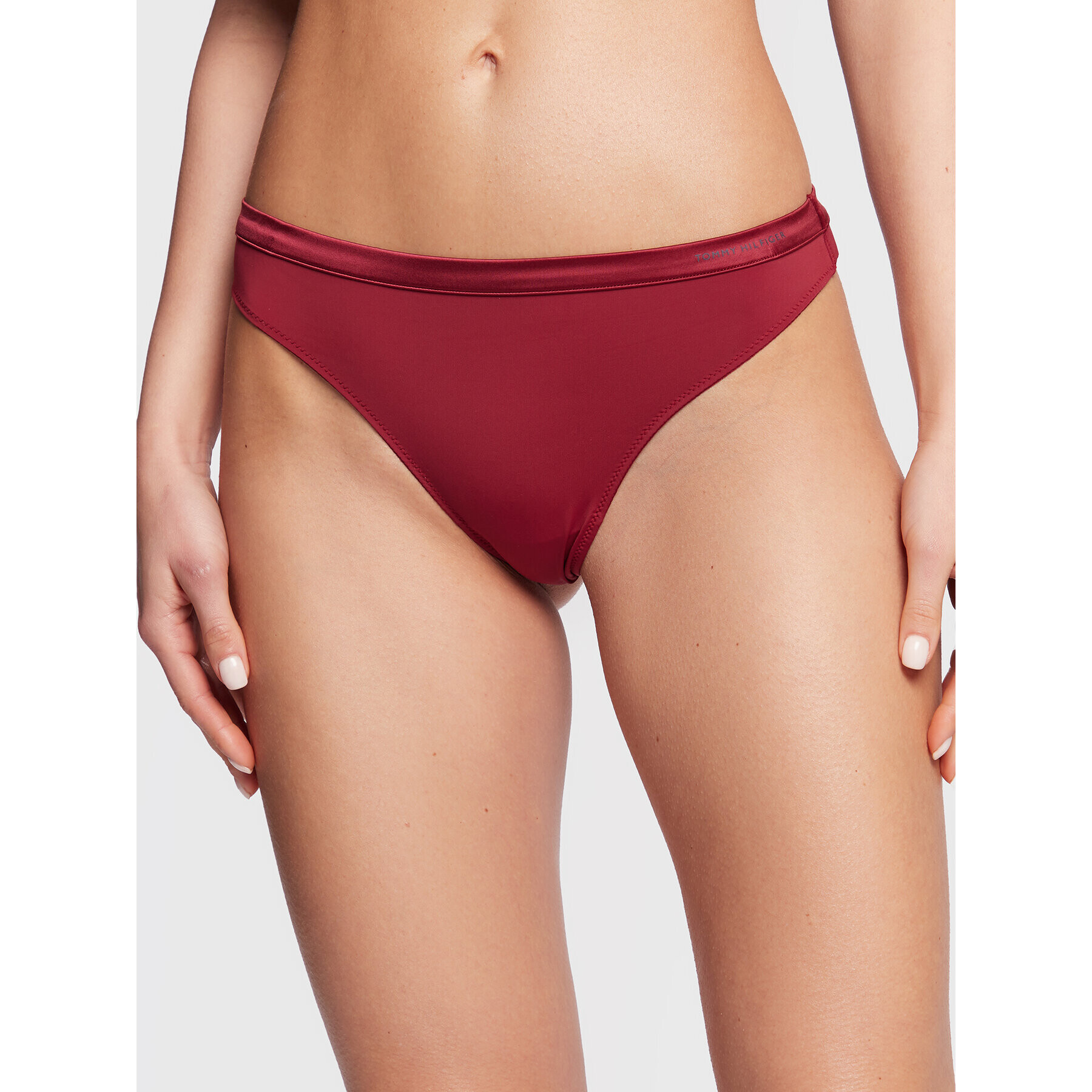 Tommy Hilfiger Tanga UW0UW03259 Bordó - Pepit.hu