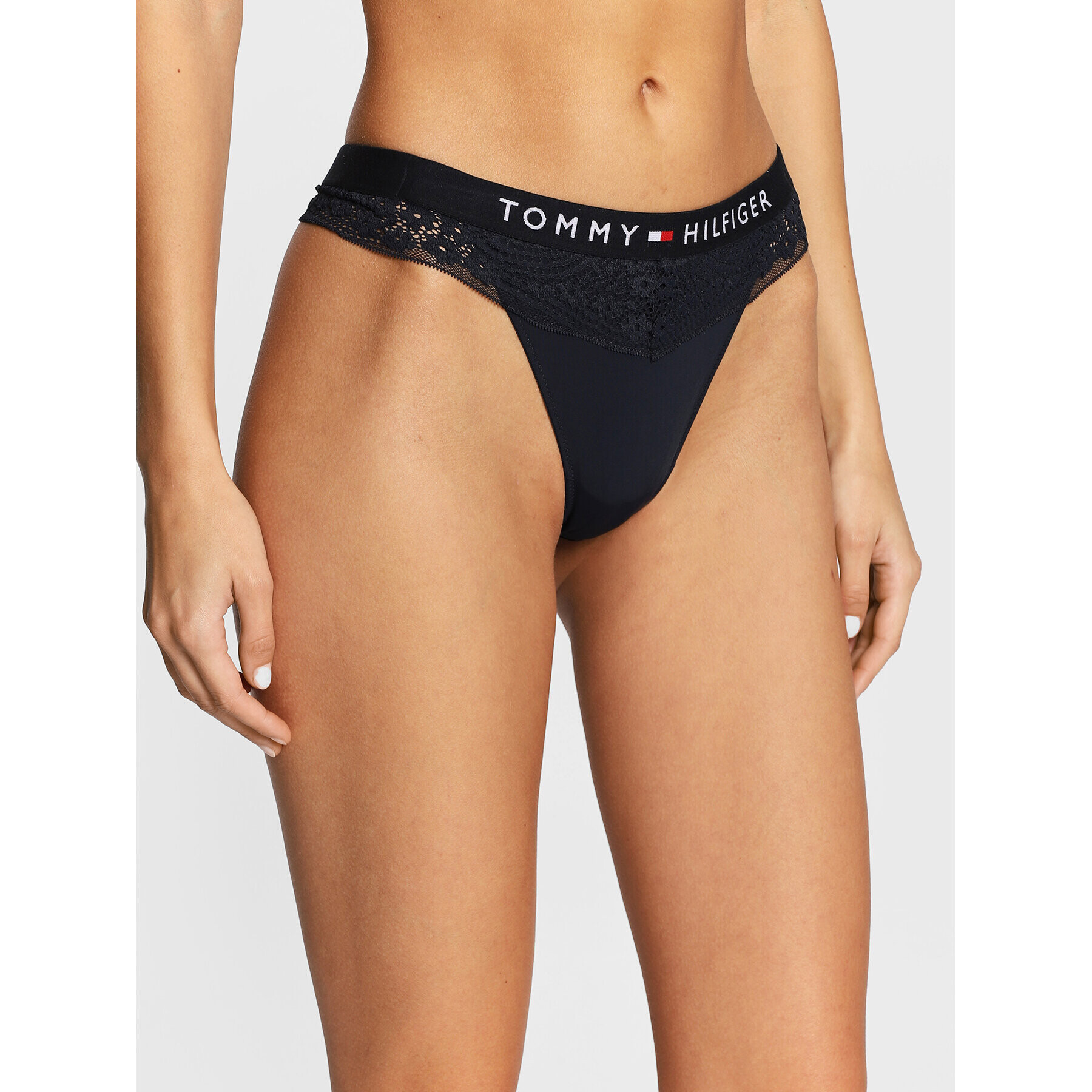 Tommy Hilfiger Tanga UW0UW04029 Sötétkék - Pepit.hu