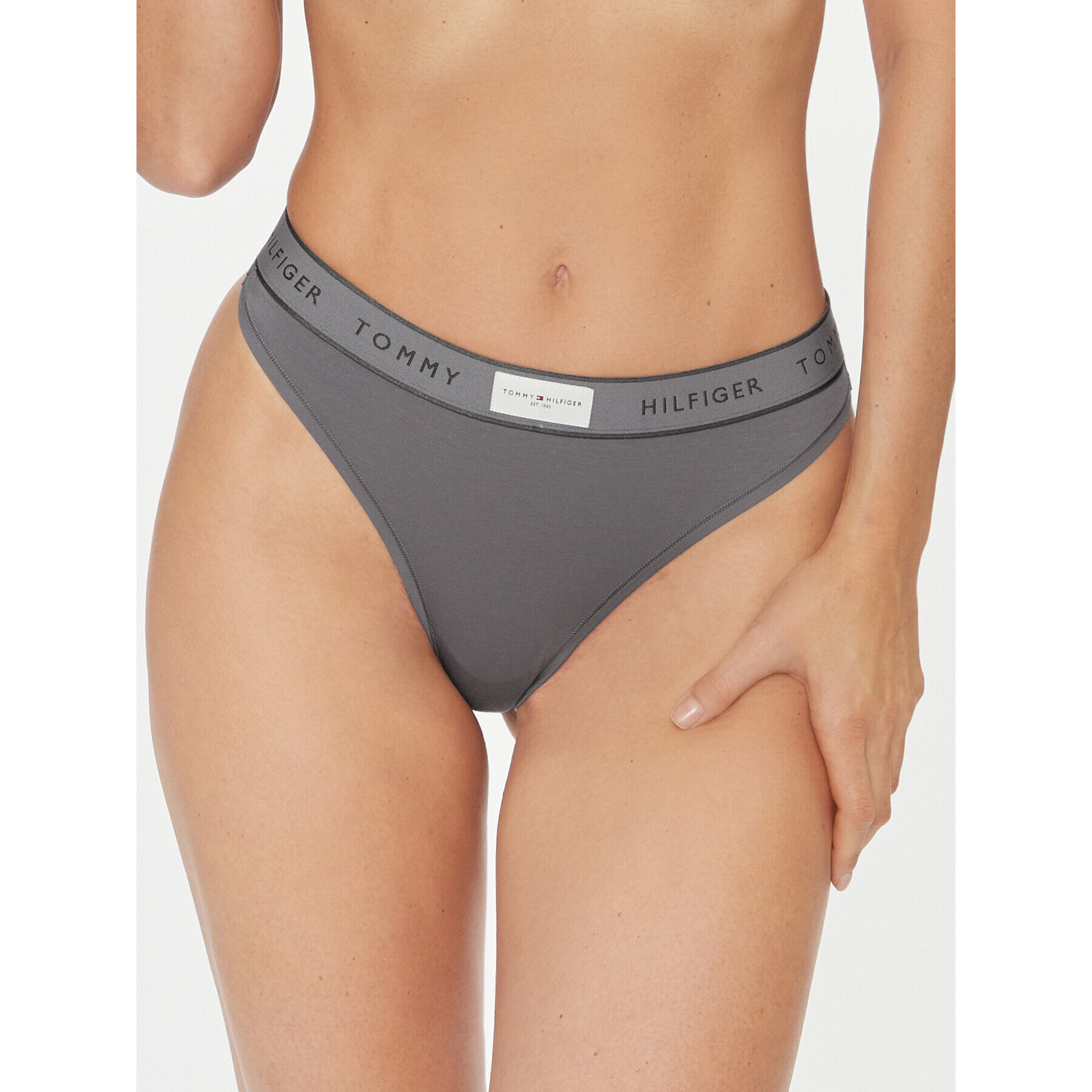 Tommy Hilfiger Tanga UW0UW04812 Szürke - Pepit.hu