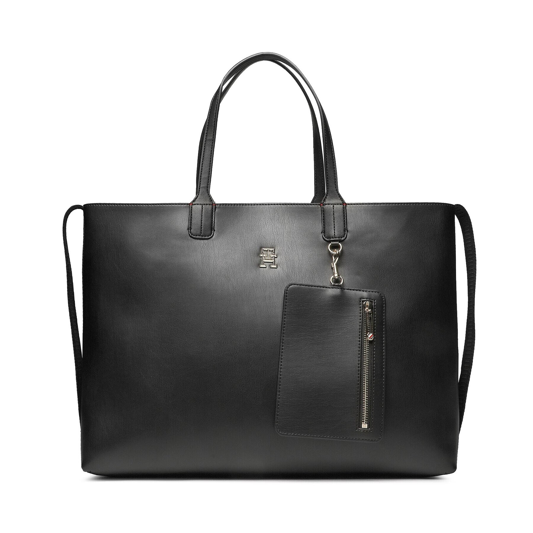 Tommy Hilfiger Táska Iconic Tommy Tote AW0AW14874 Fekete - Pepit.hu