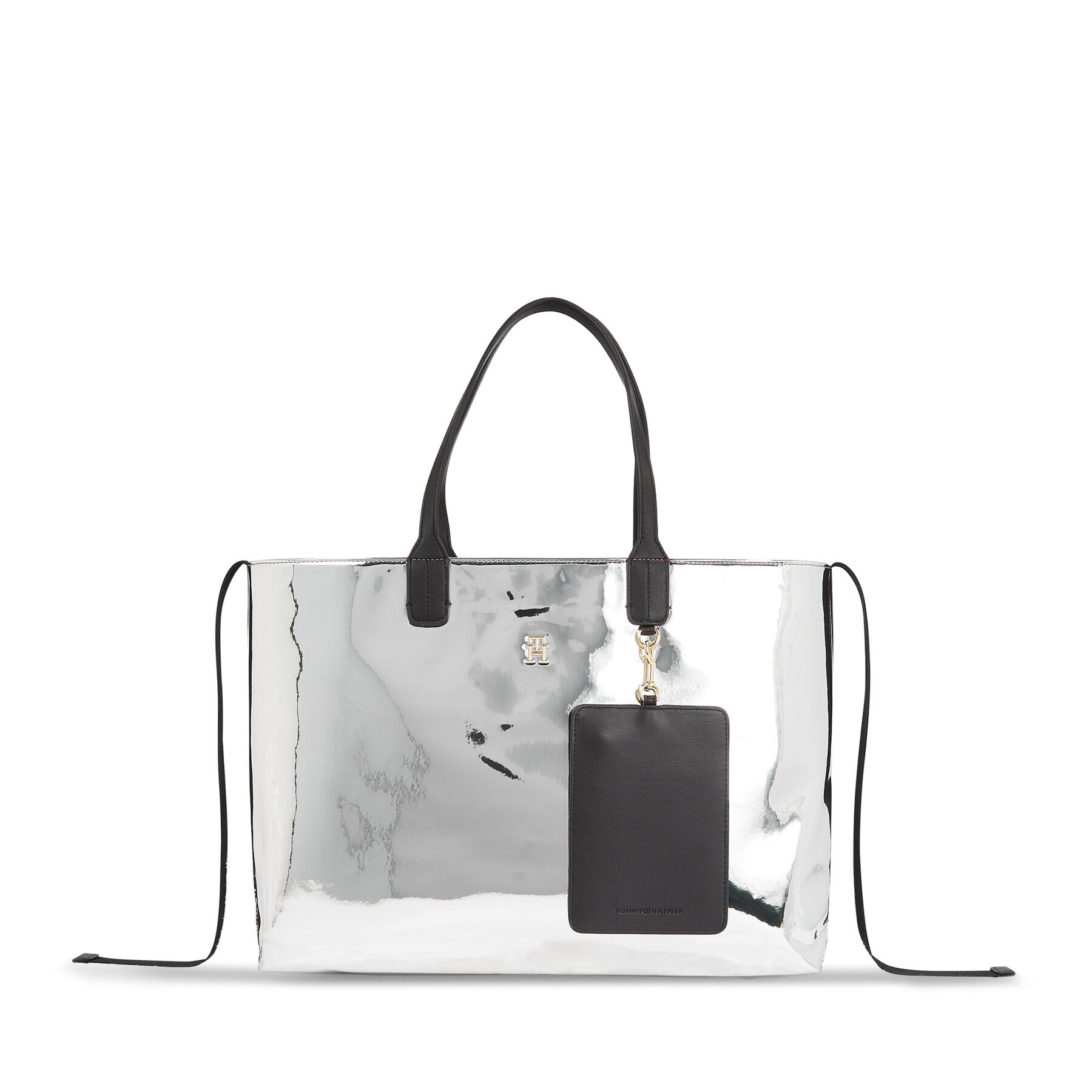 Tommy Hilfiger Táska Iconic Tommy Tote Metal AW0AW15202 Szürke - Pepit.hu