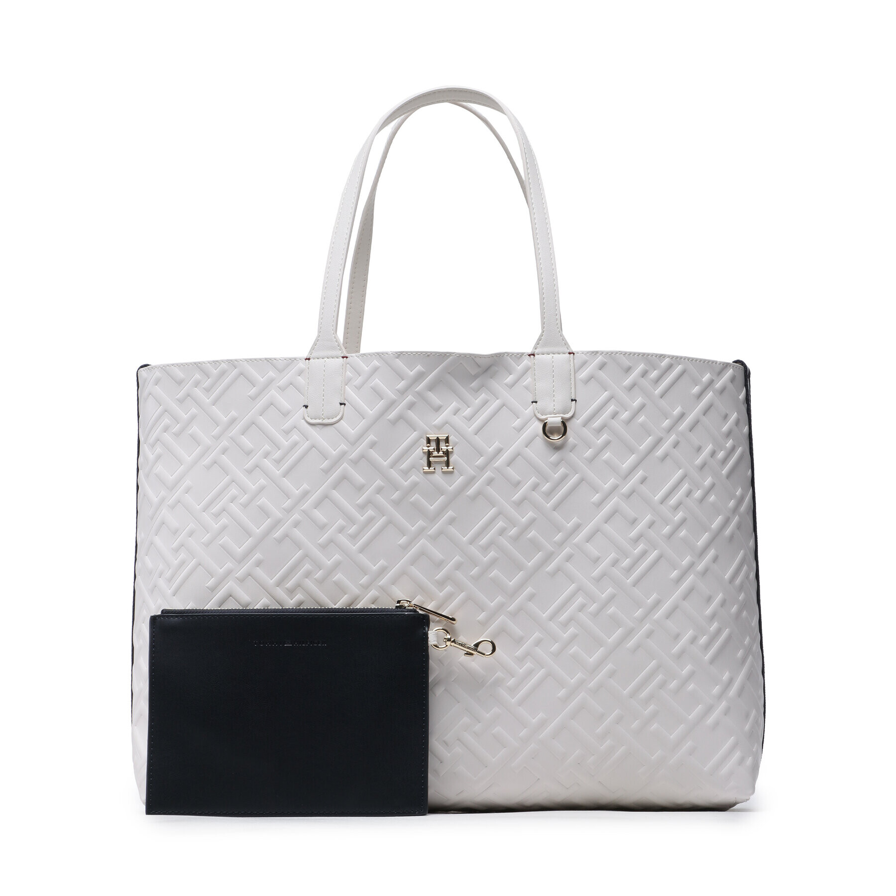 Tommy Hilfiger Táska Iconic Tommy Tote Mono AW0AW14768 Fehér - Pepit.hu