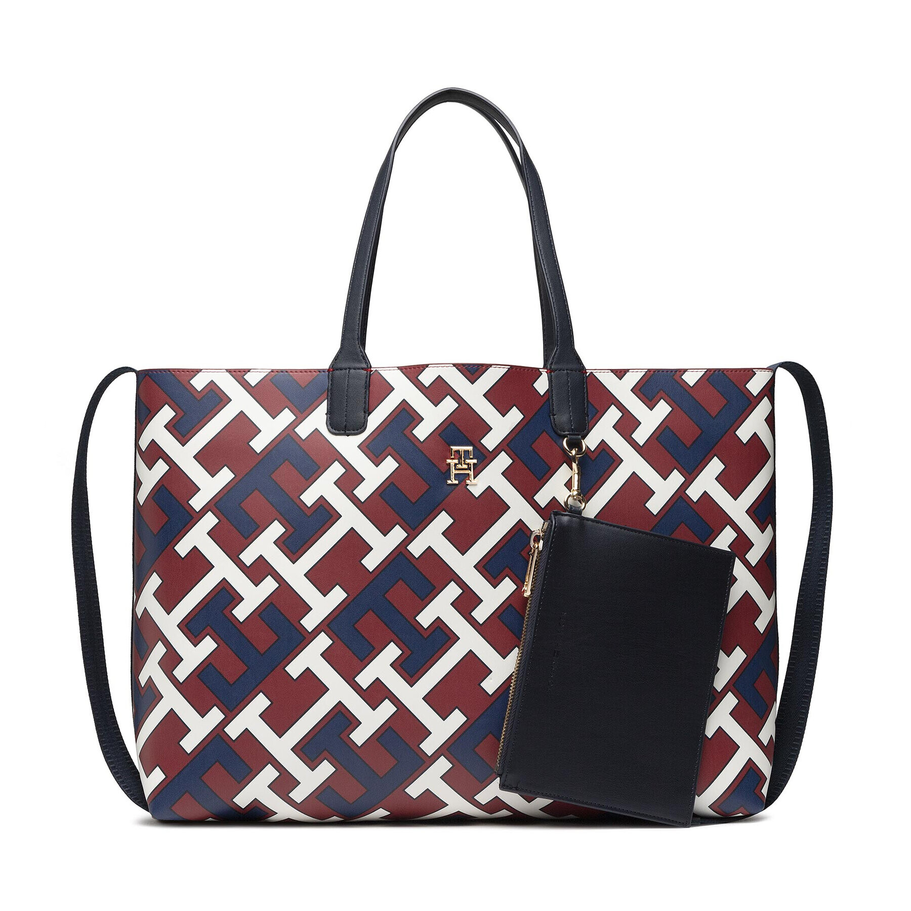 Tommy Hilfiger Táska Iconic Tommy Tote Monogram AW0AW12825 Bordó - Pepit.hu