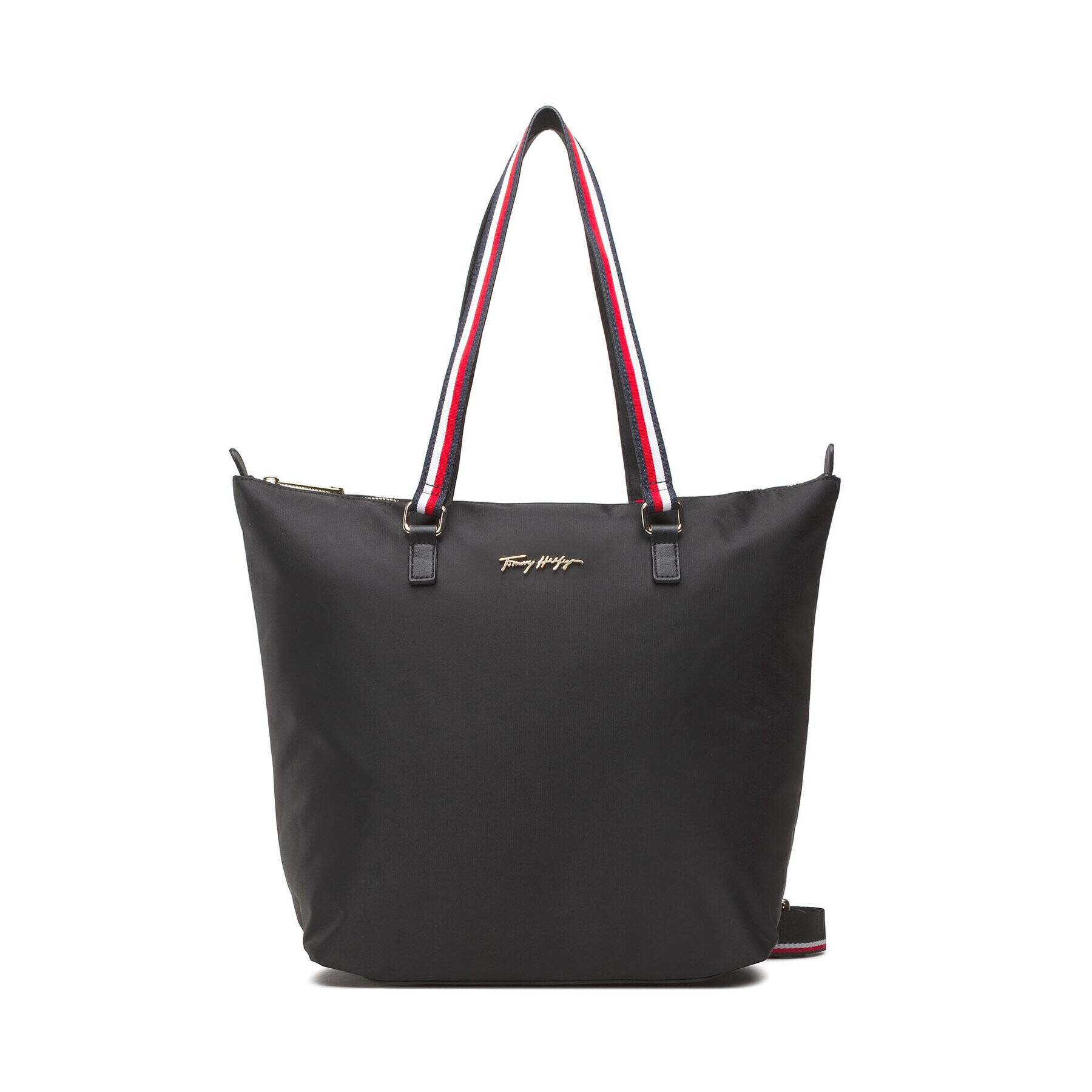 Tommy Hilfiger Táska Im New Nylon Medium Tote AW0AW11165 Fekete - Pepit.hu