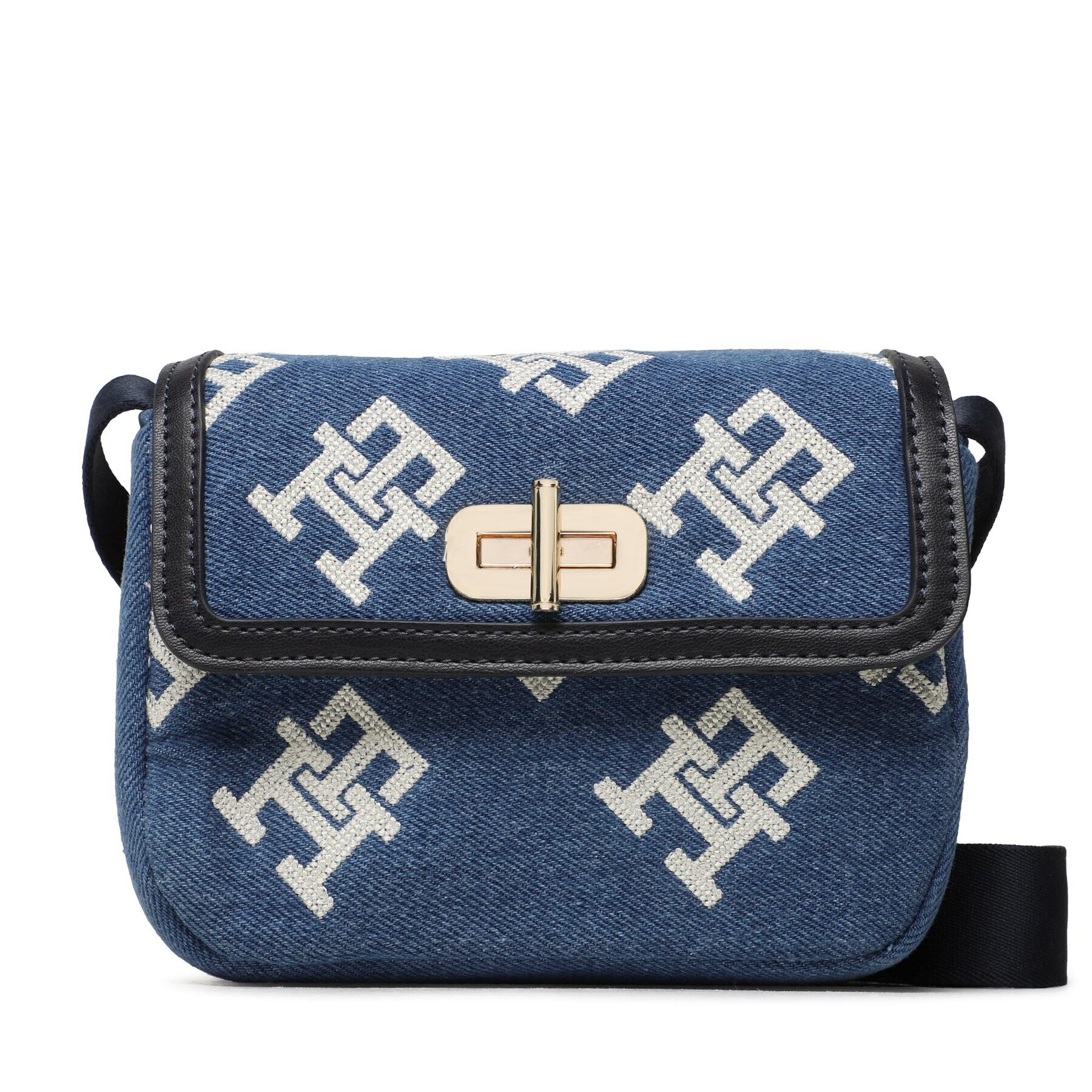 Tommy Hilfiger Táska Monogram Turnlock AW0AW14581 Kék - Pepit.hu