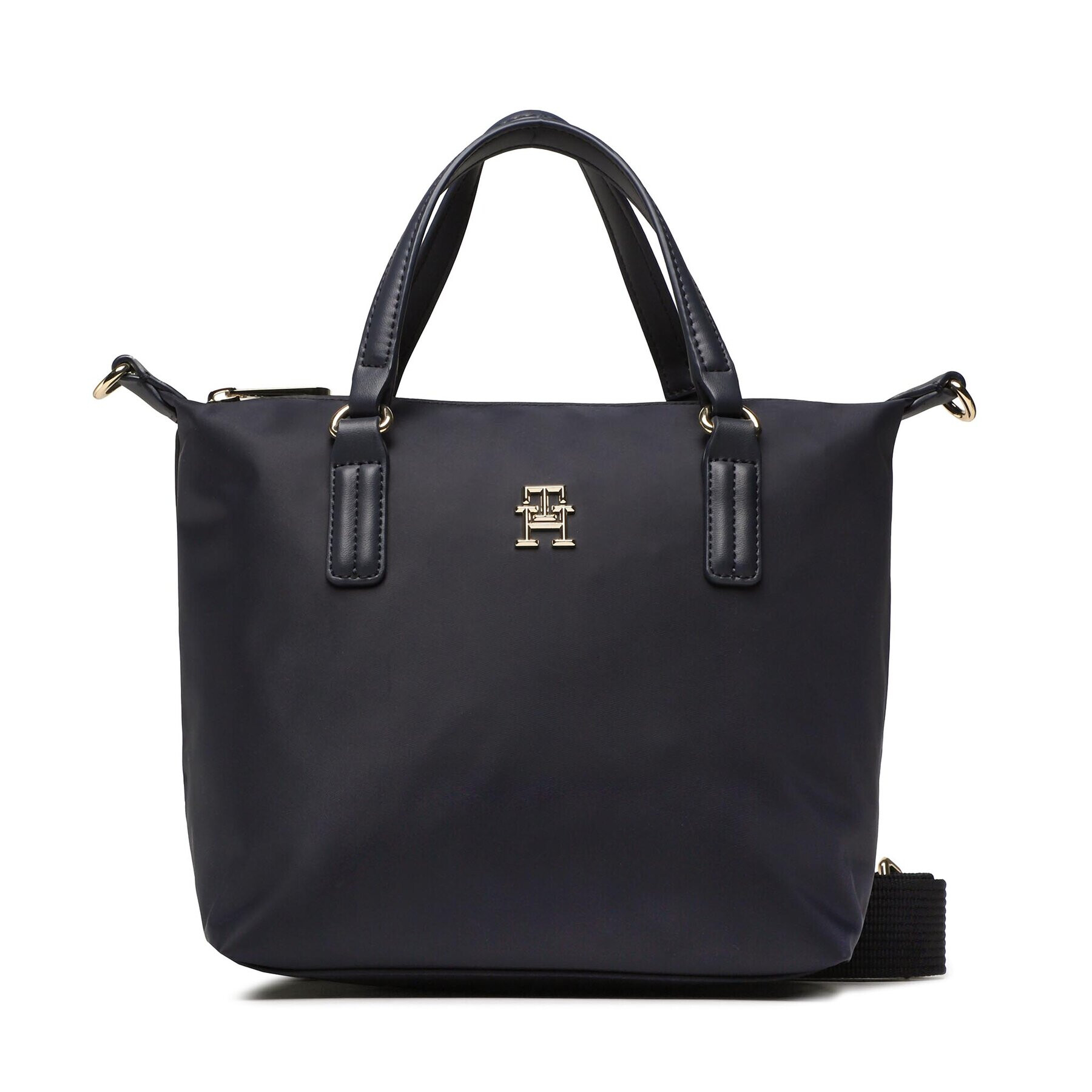 Tommy Hilfiger Táska Poppy Small Tote AW0AW14476 Sötétkék - Pepit.hu