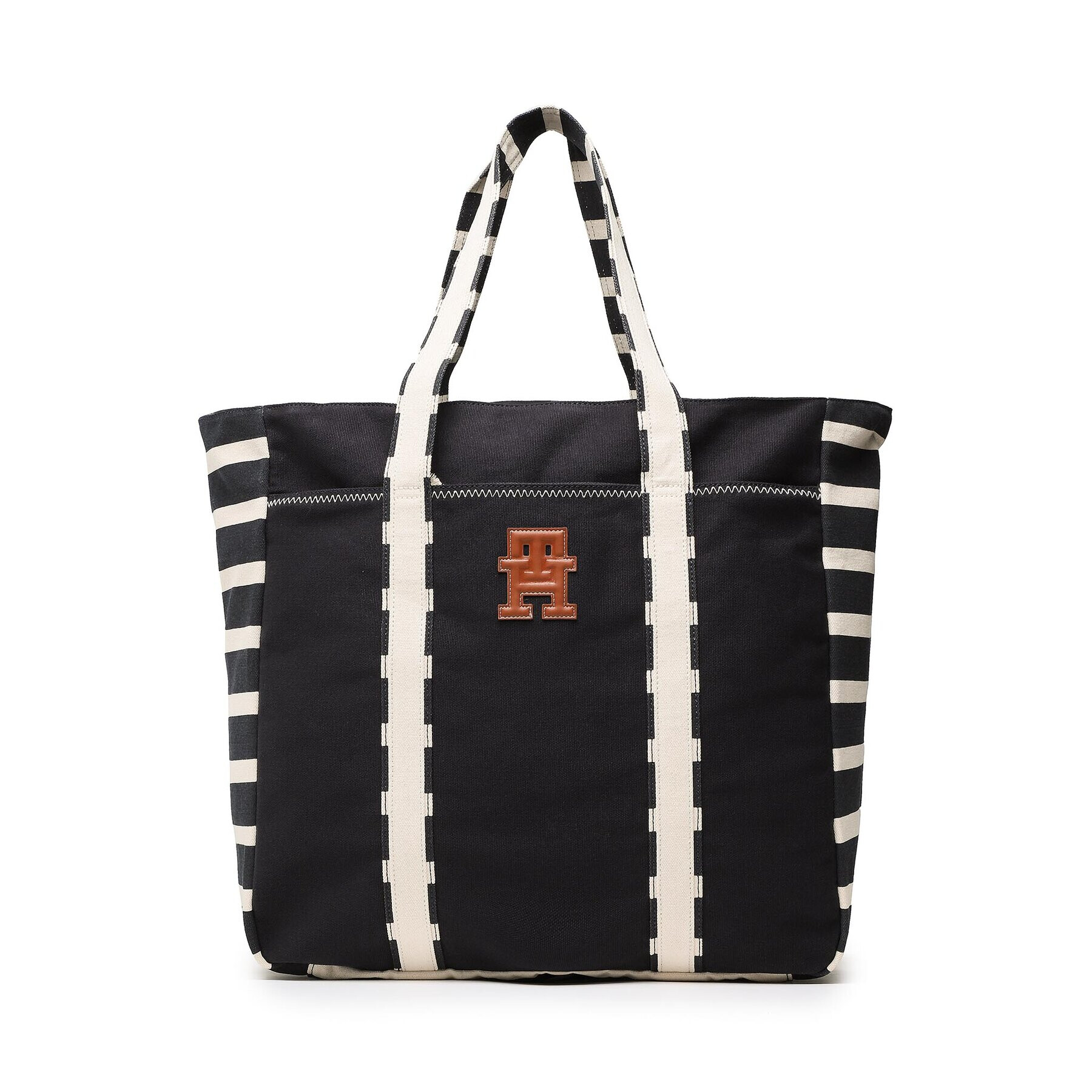 Tommy Hilfiger Táska Th Coastal Prep Breton Tote AM0AM11079 Sötétkék - Pepit.hu