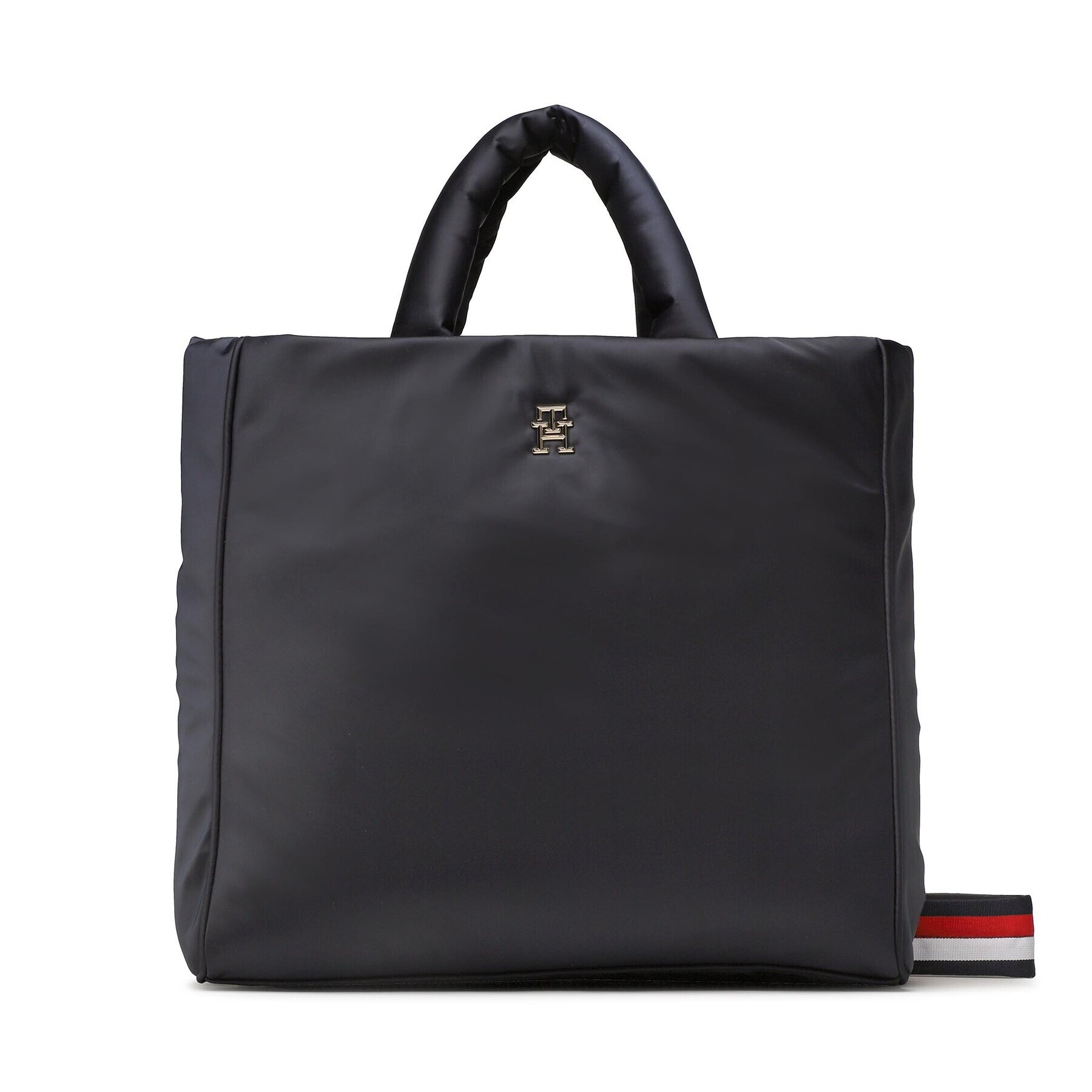 Tommy Hilfiger Táska Th Flow Tote Solid AW0AW14688 Sötétkék - Pepit.hu