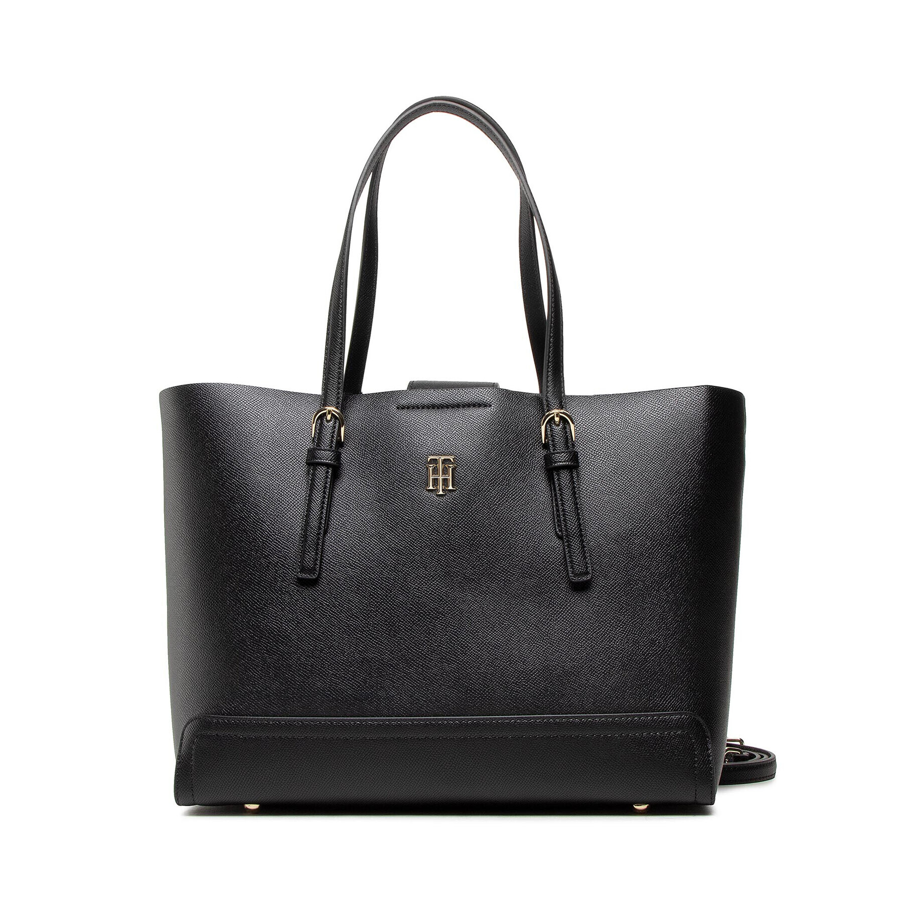 Tommy Hilfiger Táska Th Timeless Med Tote AW0AW12211 Fekete - Pepit.hu