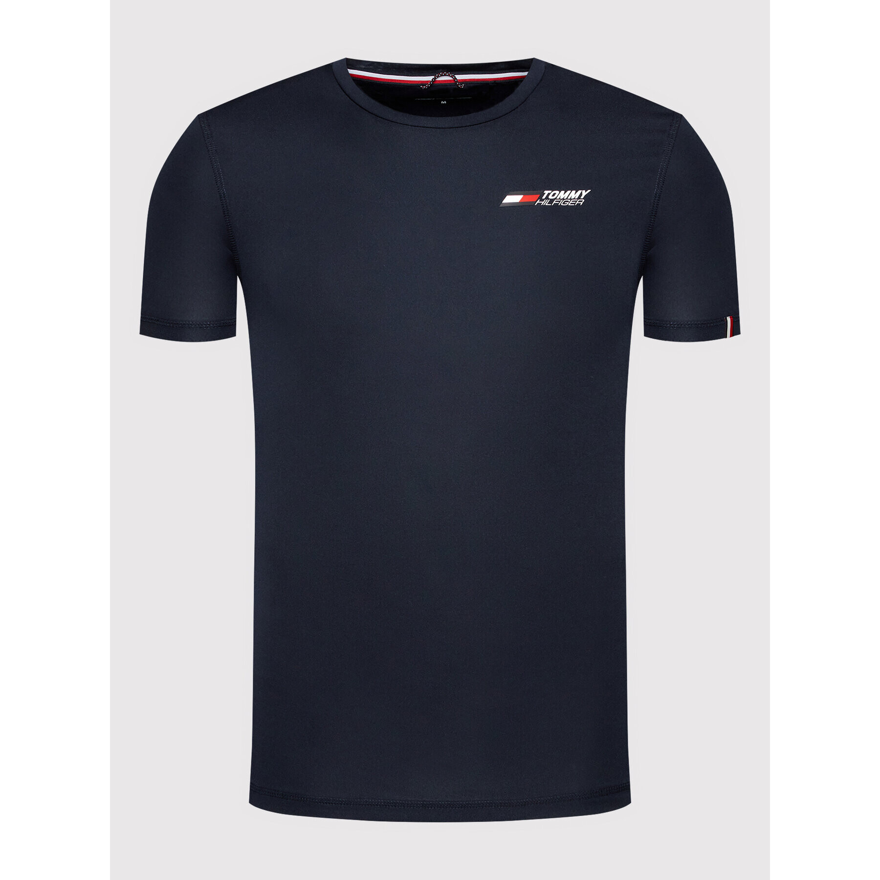 Tommy Hilfiger Technikai póló Essentials Training Big Logo MW0MW22737 Sötétkék Regular Fit - Pepit.hu