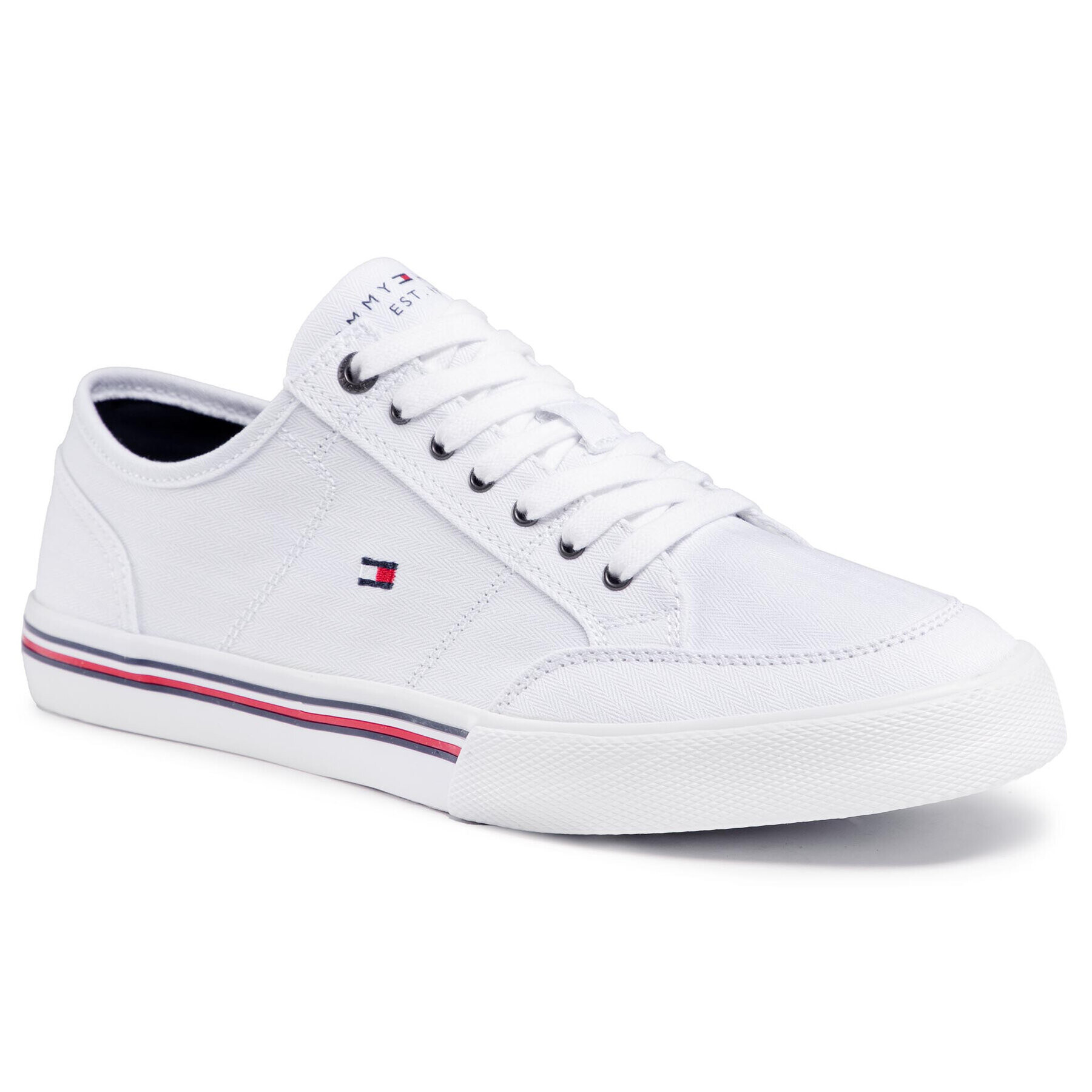 Tommy Hilfiger Teniszcipő Core Corporte Textile Sneaker FM0FM03390 Fehér - Pepit.hu