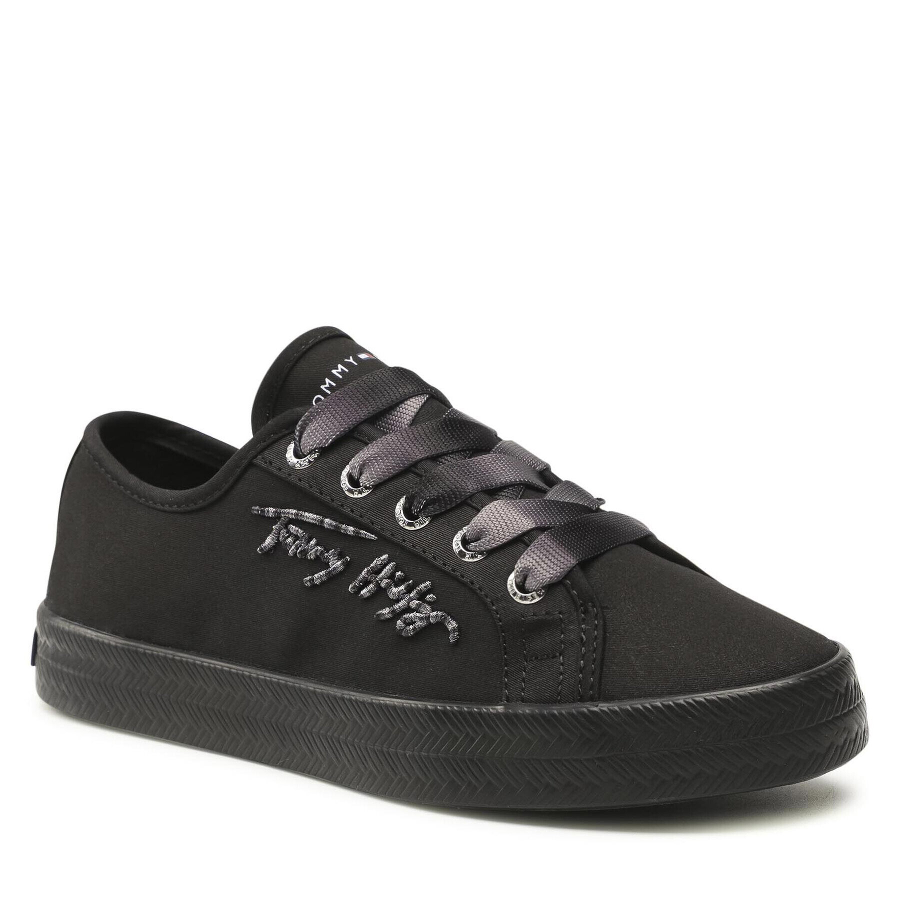 Tommy Hilfiger Teniszcipő Essential Gradient Sneaker FW0FW05802 Fekete - Pepit.hu