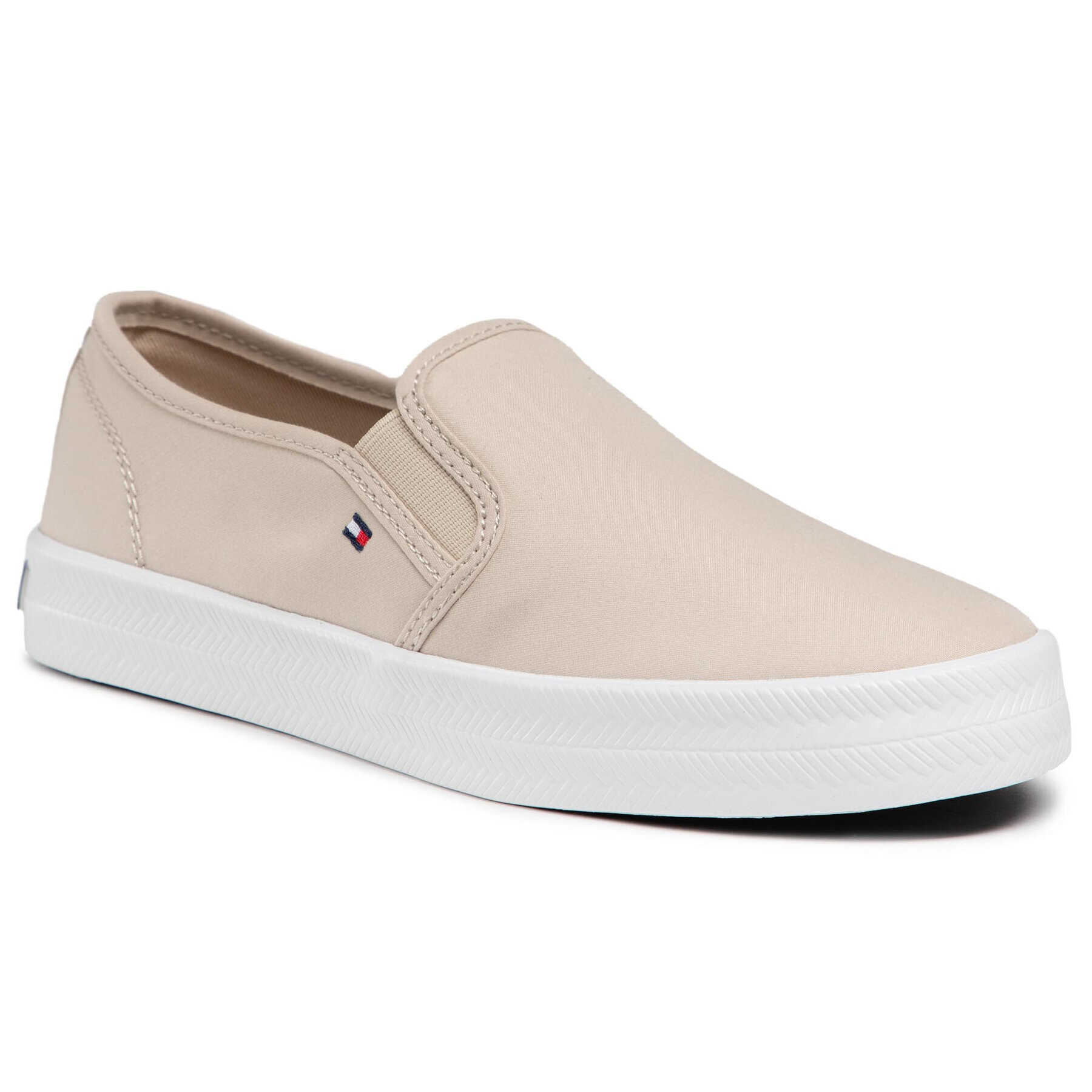 Tommy Hilfiger Teniszcipő Essential Nautical Slip On FW0FW05535 Bézs - Pepit.hu