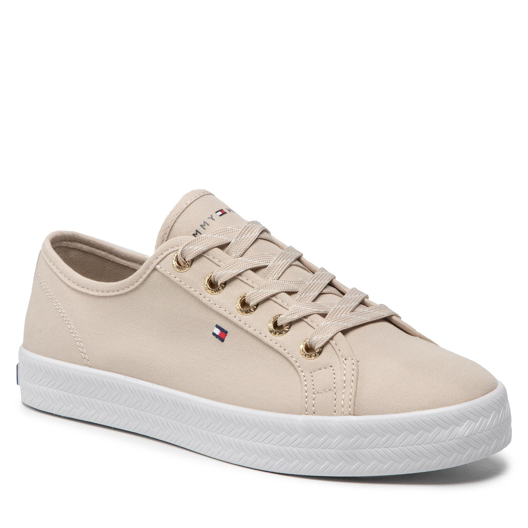 Tommy Hilfiger Teniszcipő Essential Sneaker FW0FW06664 Bézs - Pepit.hu