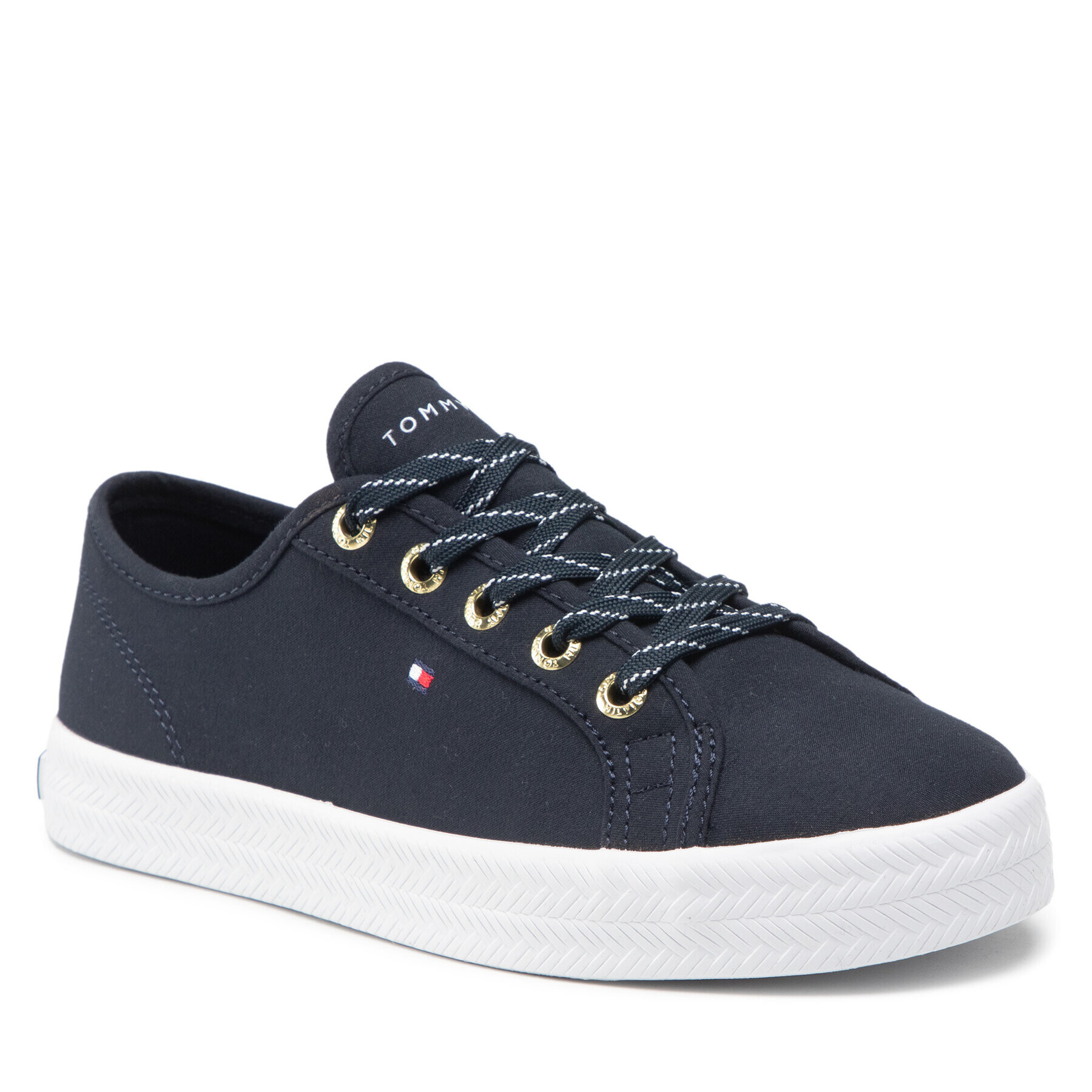 Tommy Hilfiger Teniszcipő Essential Sneaker FW0FW06664 Sötétkék - Pepit.hu