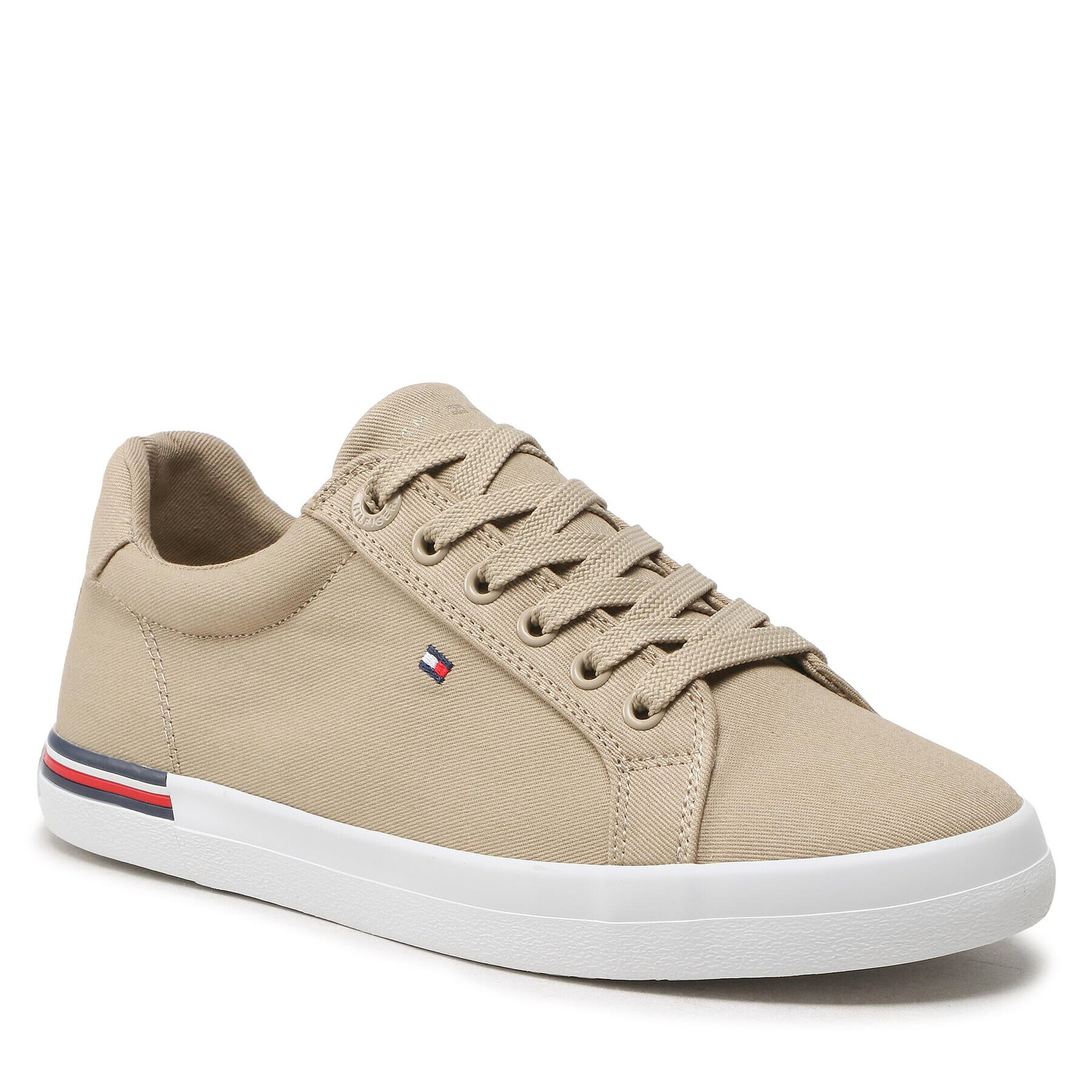 Tommy Hilfiger Teniszcipő Essential Stripes FW0FW06954 Bézs - Pepit.hu