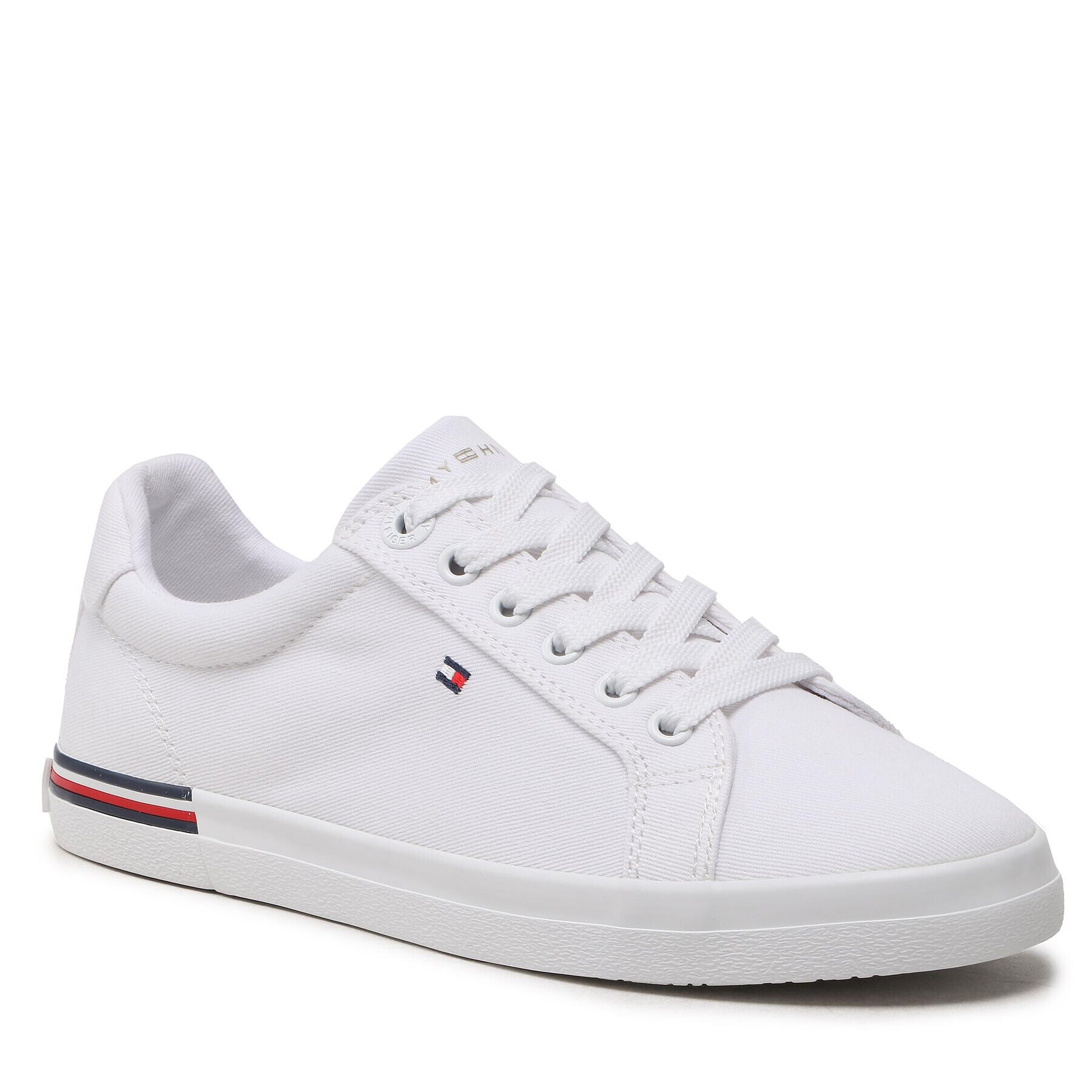 Tommy Hilfiger Teniszcipő Essential Stripes Sneaker FW0FW06954 Fehér - Pepit.hu