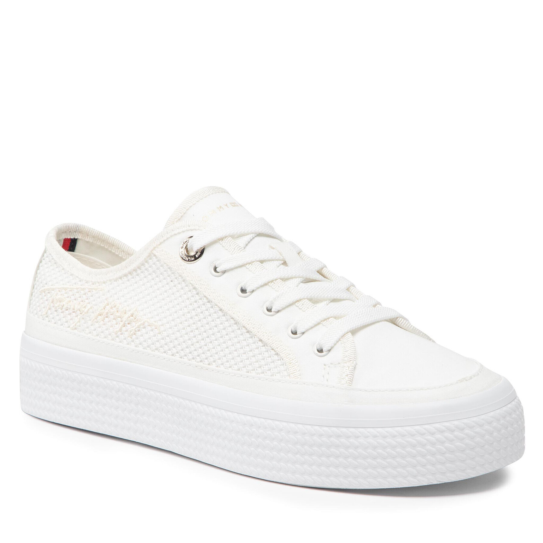 Tommy Hilfiger Teniszcipő Essential Th Mesh Sneaker FW0FW06546 Fehér - Pepit.hu