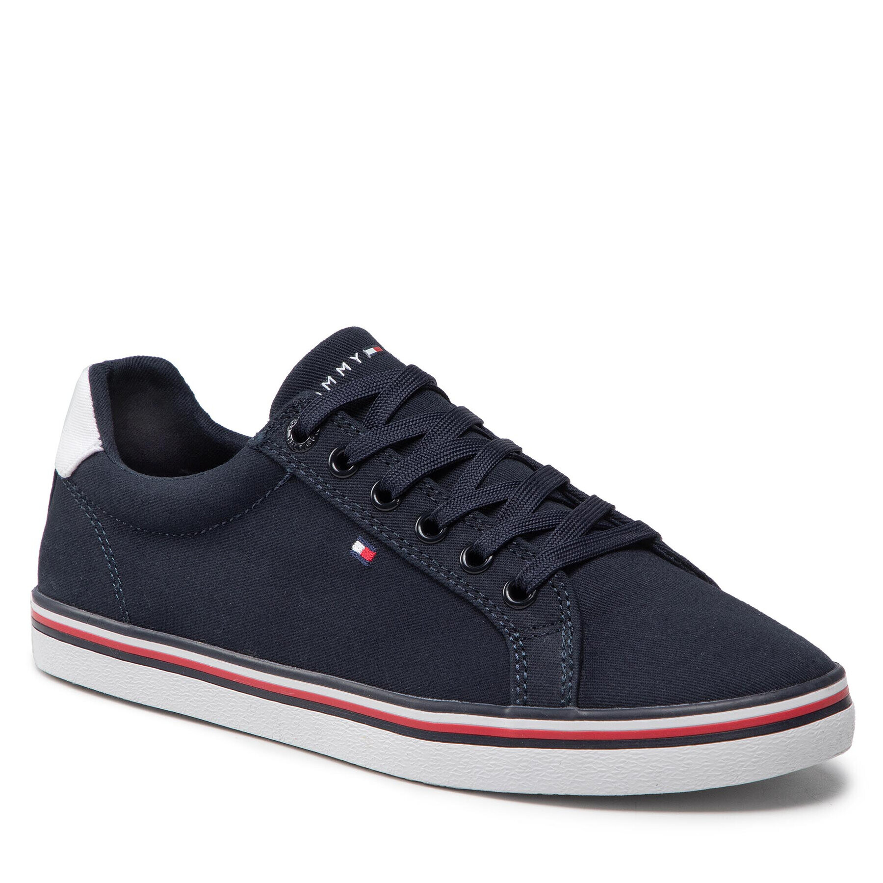 Tommy Hilfiger Teniszcipő Essential Th Sneaker FW0FW06178 Sötétkék - Pepit.hu