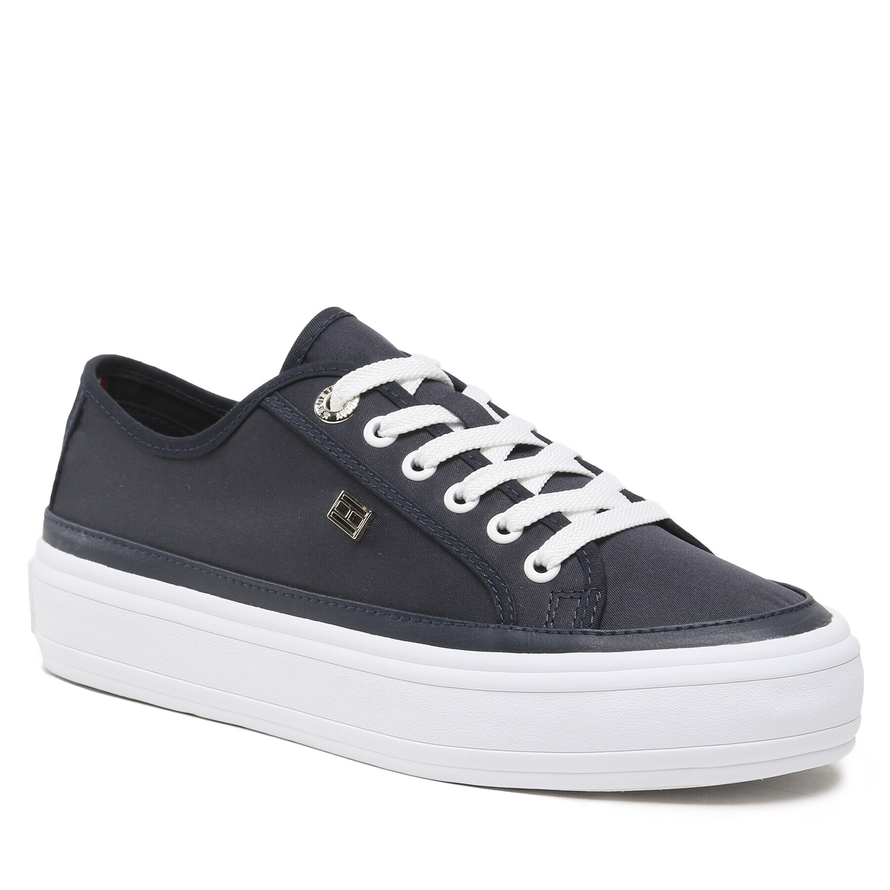 Tommy Hilfiger Teniszcipő Essential Vulc Canvas Sneaker FW0FW07459 Sötétkék - Pepit.hu