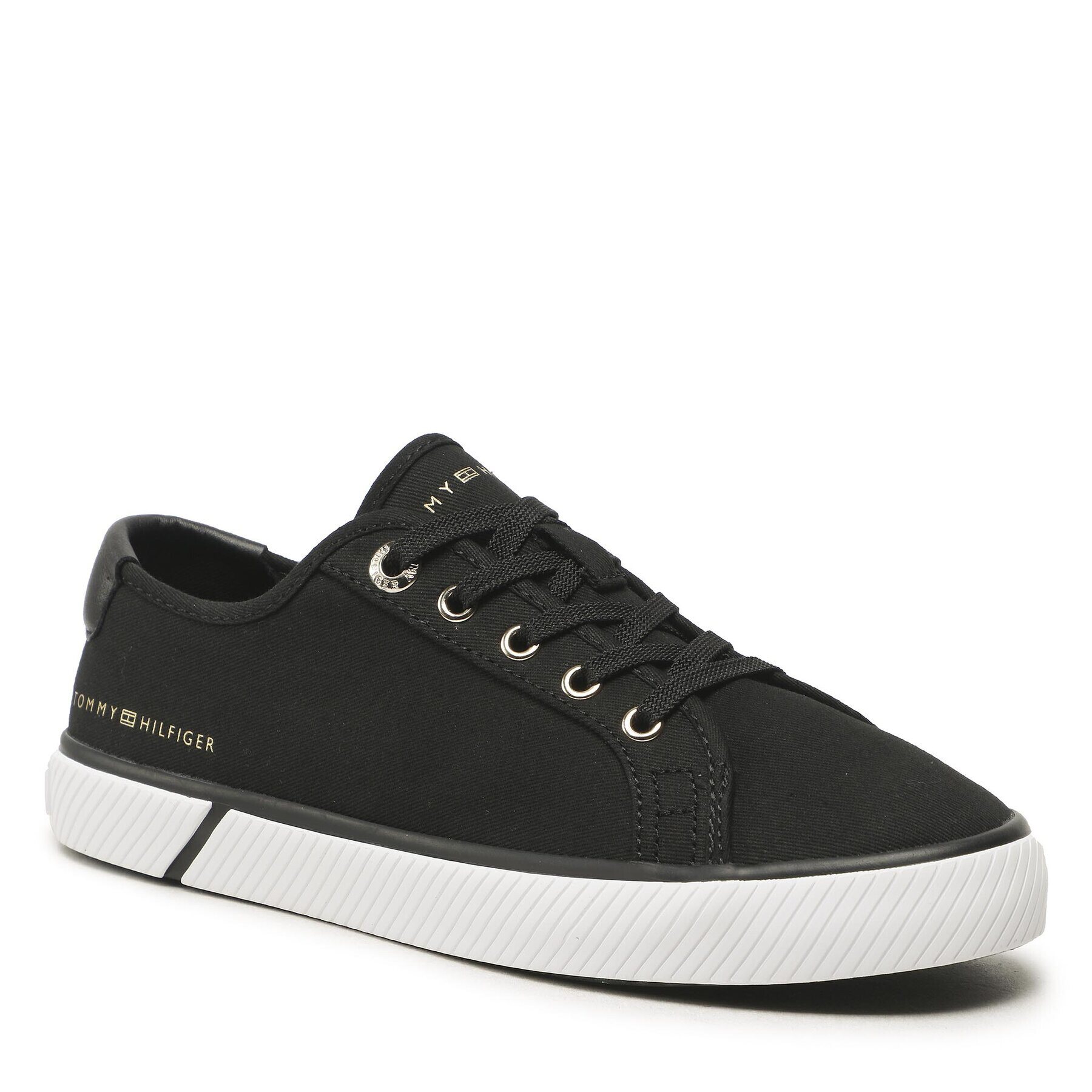 Tommy Hilfiger Teniszcipő Lace Up Vulc Sneaker Bl FW0FW07248 Fekete - Pepit.hu