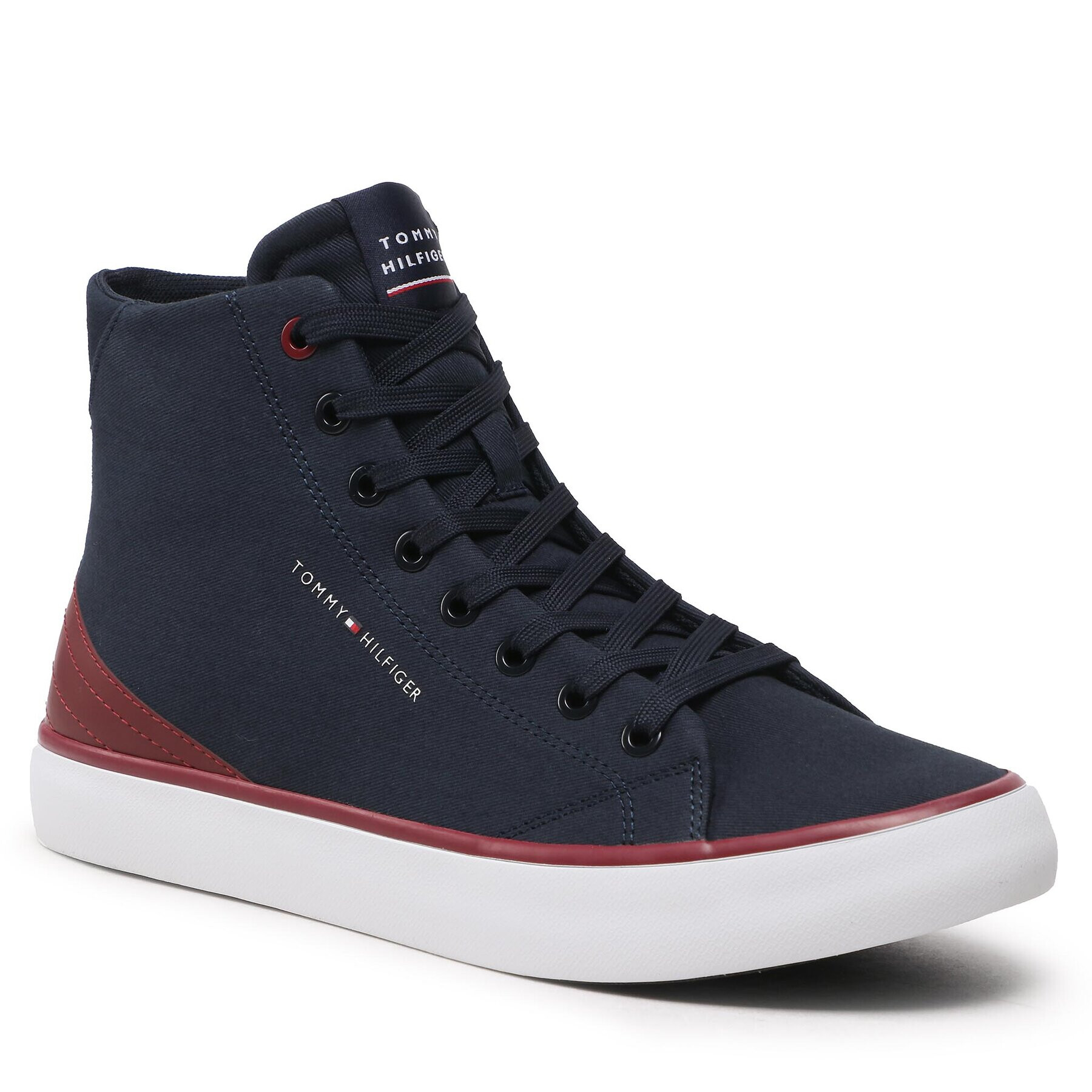 Tommy Hilfiger Teniszcipő Th Hi Vulc Core Canvas FM0FM04729 Sötétkék - Pepit.hu