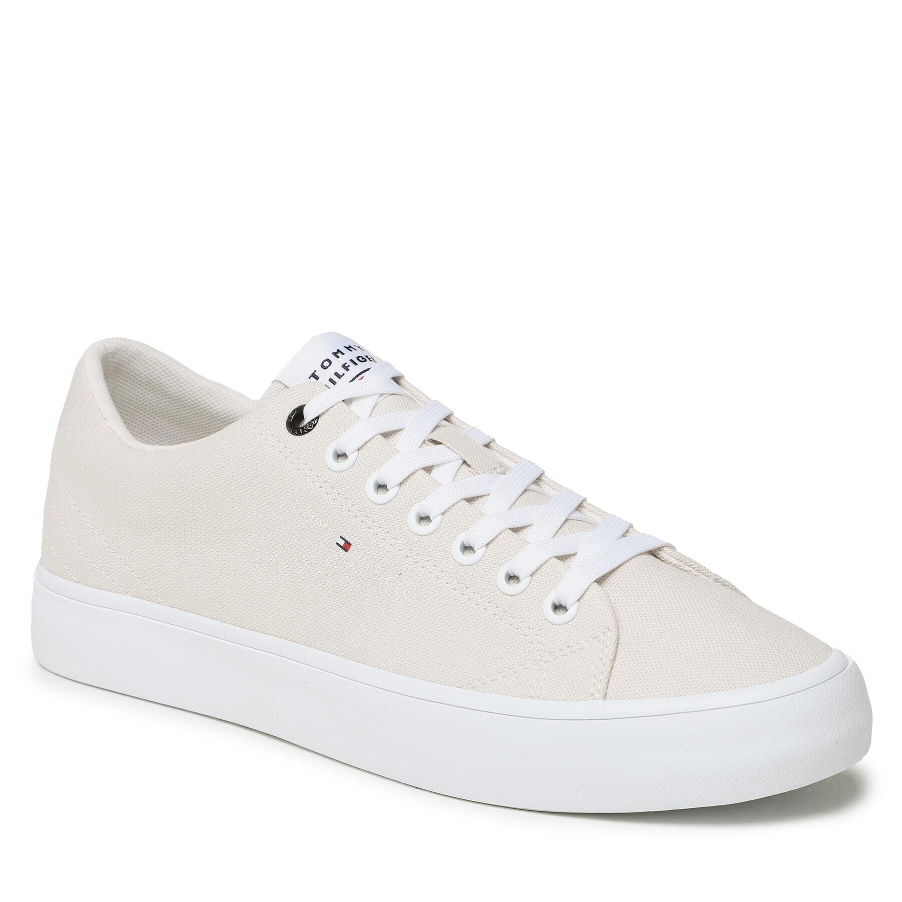 Tommy Hilfiger Teniszcipő Th Hi Vulc Core Low Canvas FM0FM04686 Bézs - Pepit.hu