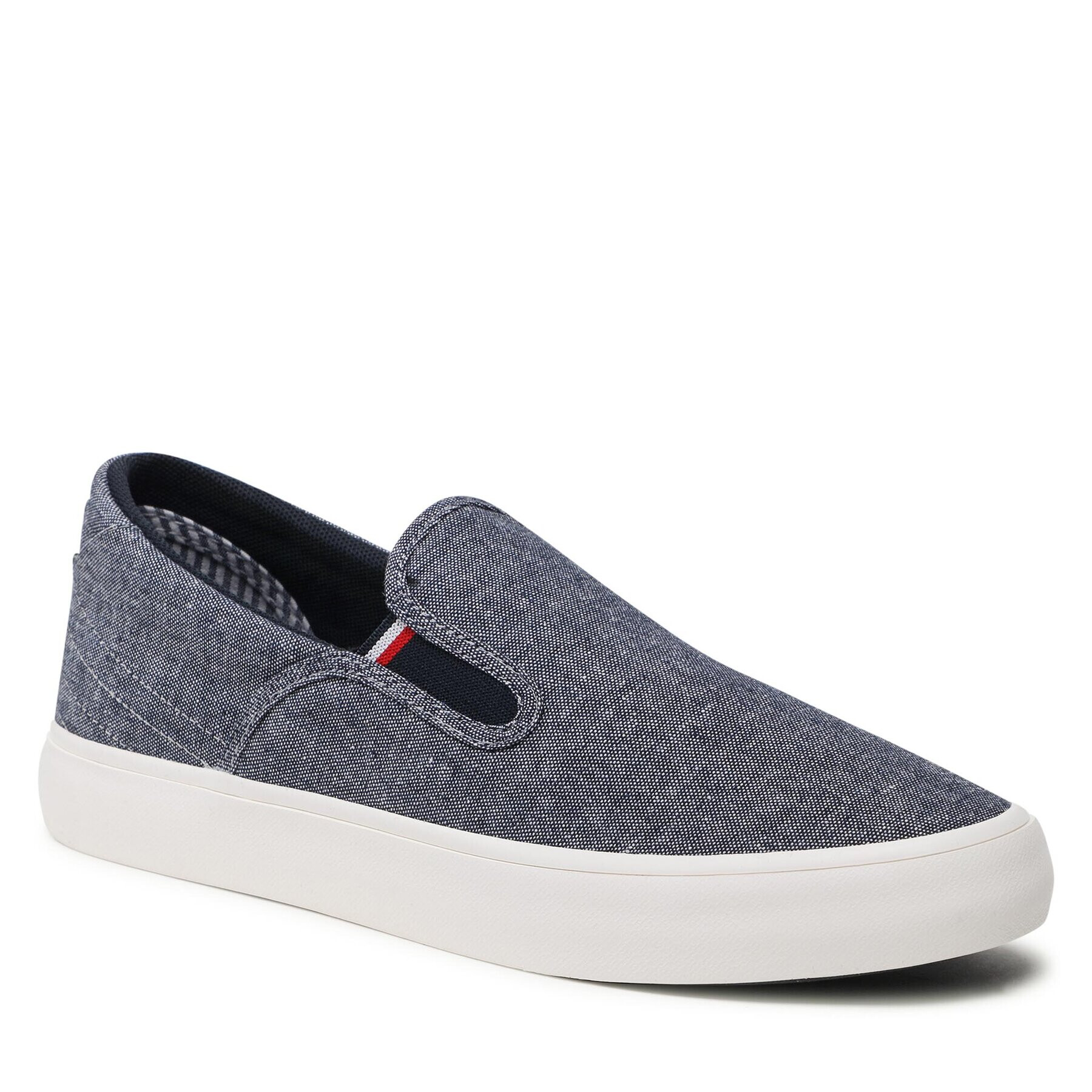 Tommy Hilfiger Teniszcipő Th Hi Vulc Core Low Slip On FM0FM04734 Kék - Pepit.hu