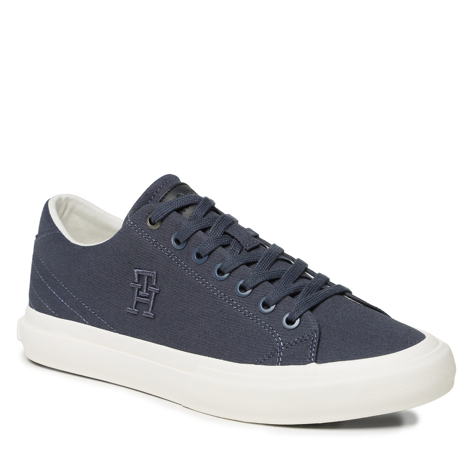 Tommy Hilfiger Teniszcipő Th Vi Vulc Street Low Veg Dyes FM0FM04688 Sötétkék - Pepit.hu