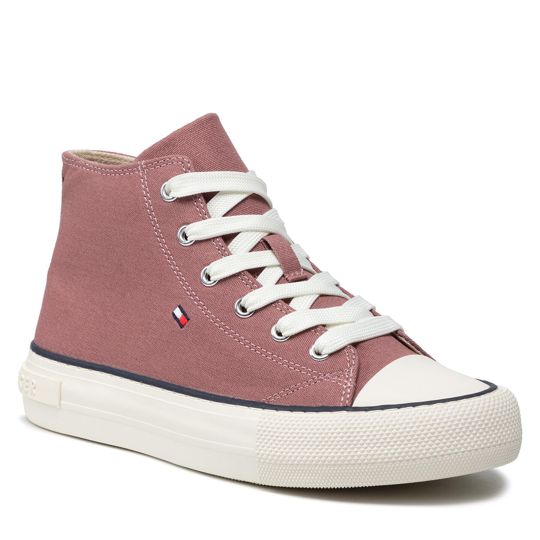 Tommy Hilfiger Tornacipő High Top Lace-Up Sneaker T3A4-32119-0890 S Rózsaszín - Pepit.hu