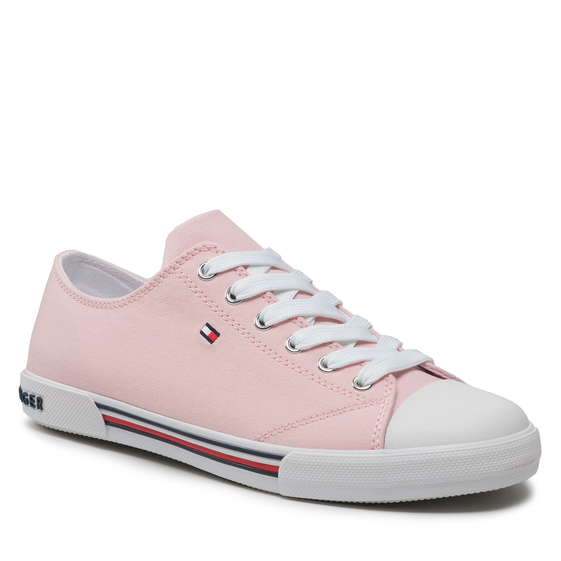 Tommy Hilfiger Tornacipő Low Cut Lace-Up Sneaker T3A4-30605-0890 D Rózsaszín - Pepit.hu