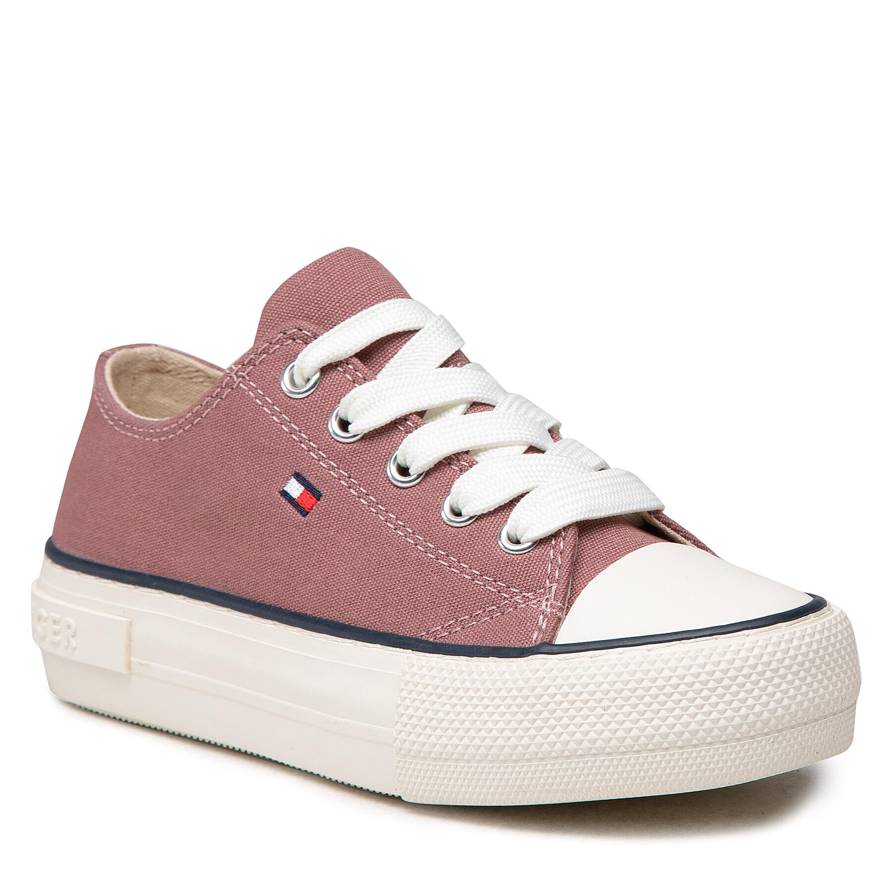 Tommy Hilfiger Tornacipő Low Cut Lace-Up Sneaker T3A4-32118-0890 M Rózsaszín - Pepit.hu