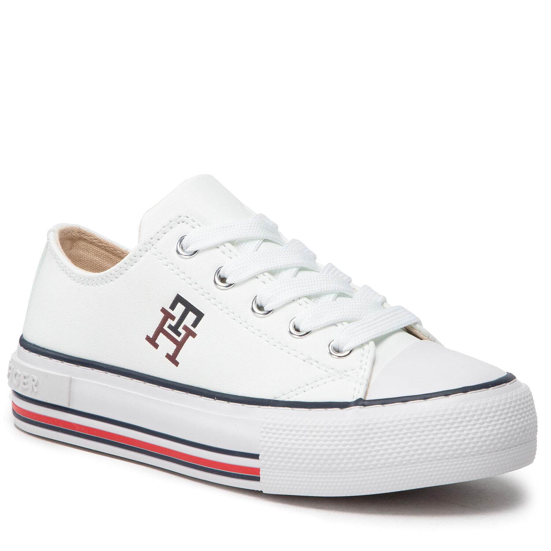 Tommy Hilfiger Tornacipő Low Cut Lace Up Sneaker T3A9-32287-1355 M Fehér - Pepit.hu