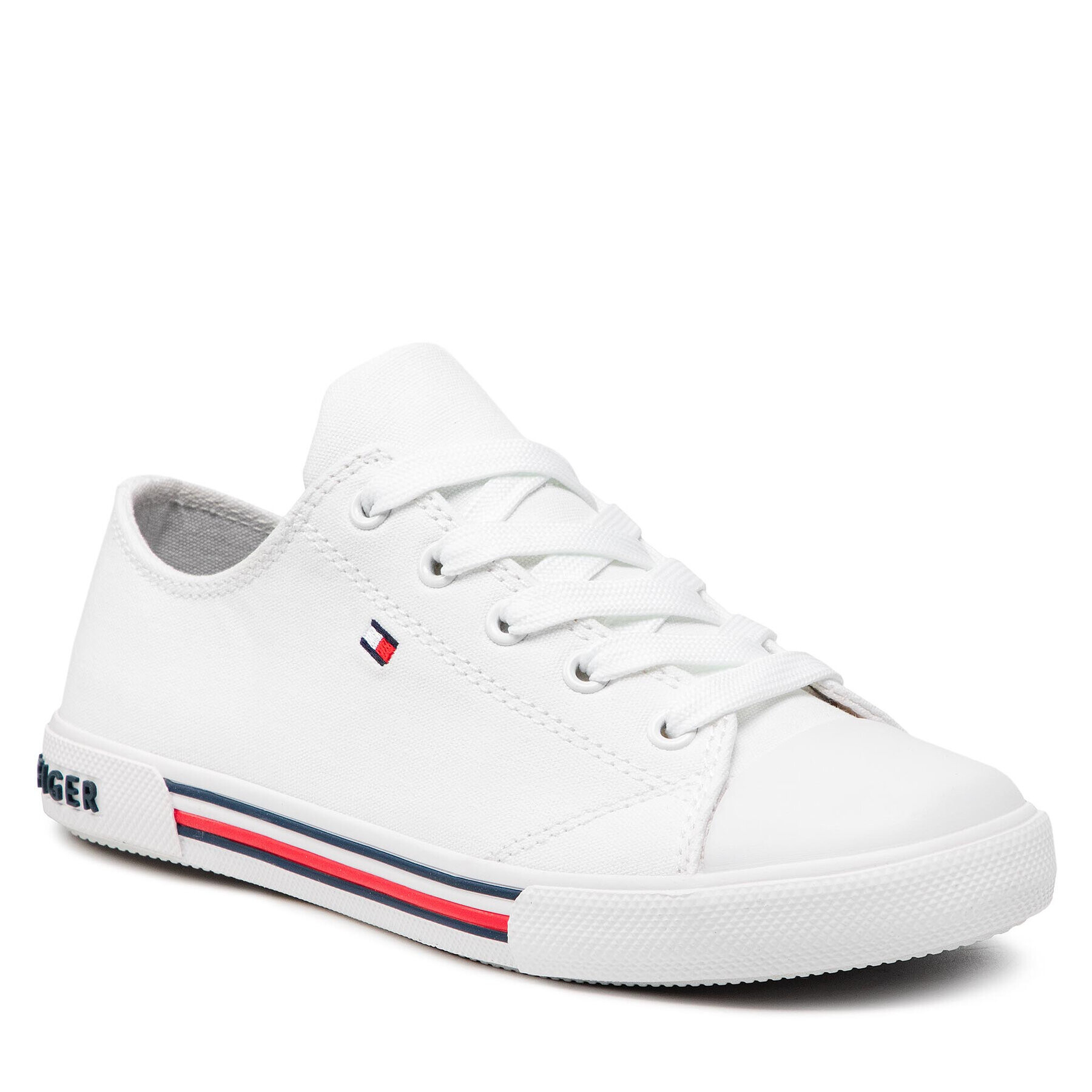 Tommy Hilfiger Tornacipő Low Cut Lace Up Sneaker T3X4-30692-0890 S Fehér - Pepit.hu