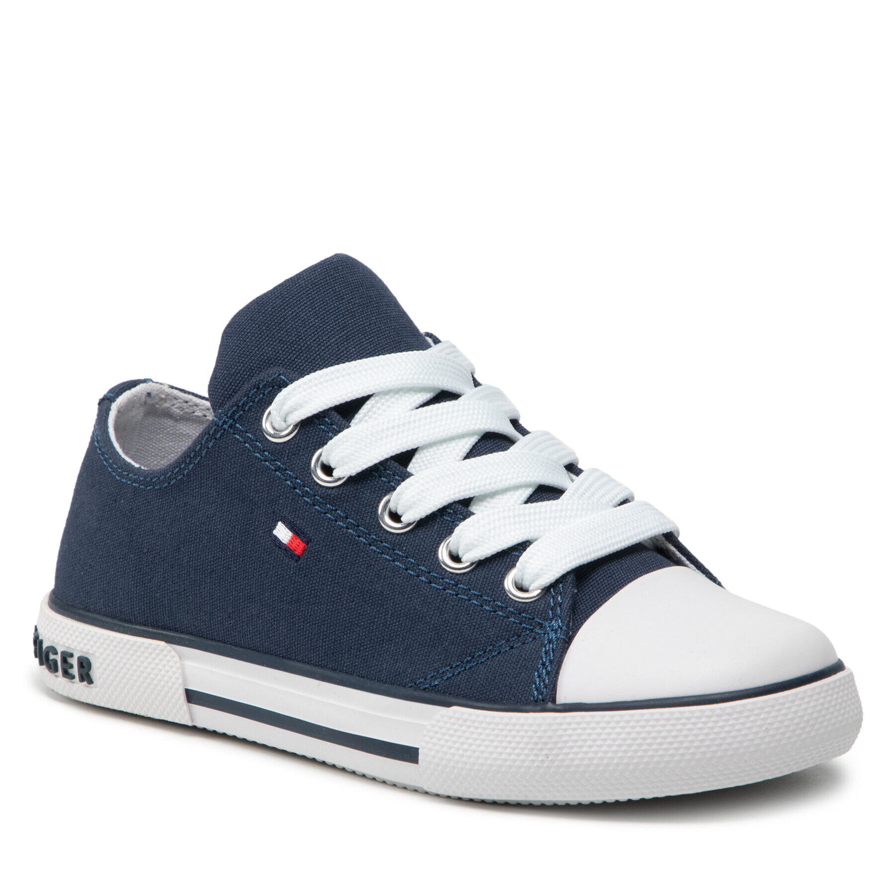 Tommy Hilfiger Tornacipő Low Cut Lace-Up Sneaker T3X4-32207-0890 M Sötétkék - Pepit.hu