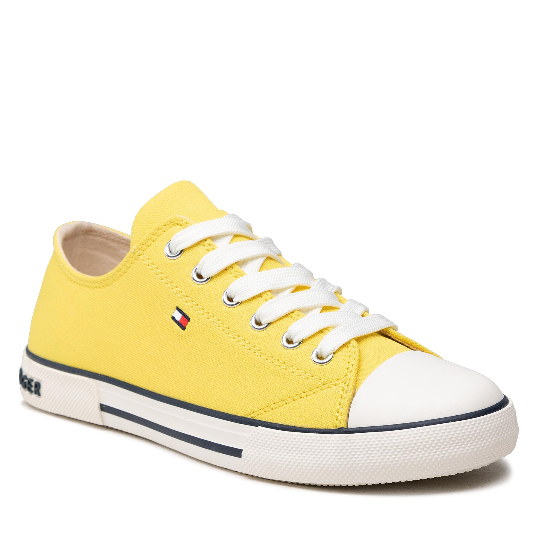 Tommy Hilfiger Tornacipő Low Cut Lace-Up Sneaker T3X4-32207-0890 S Sárga - Pepit.hu