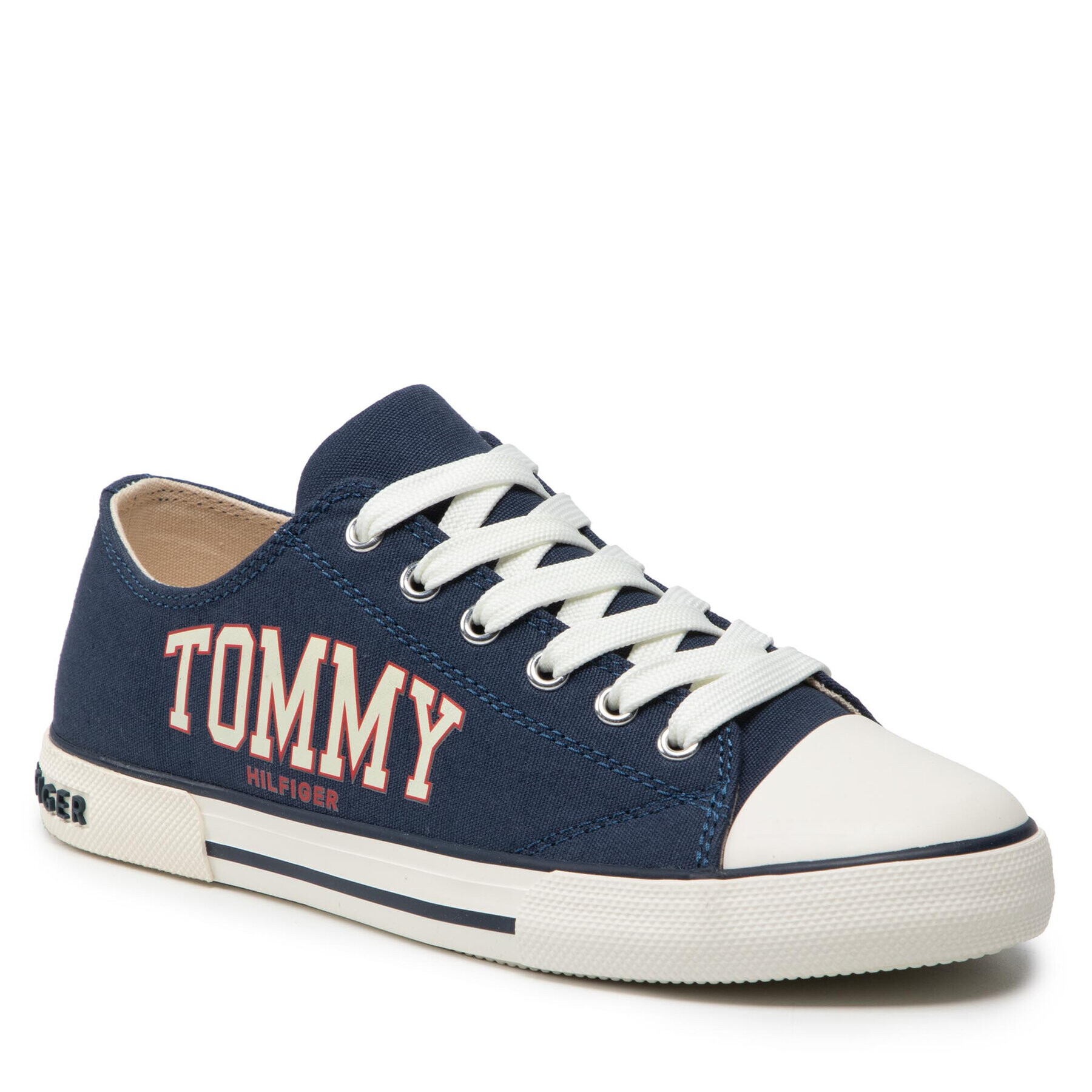 Tommy Hilfiger Tornacipő Low Cut Lace-Up Sneaker T3X4-32208-1352 S Sötétkék - Pepit.hu