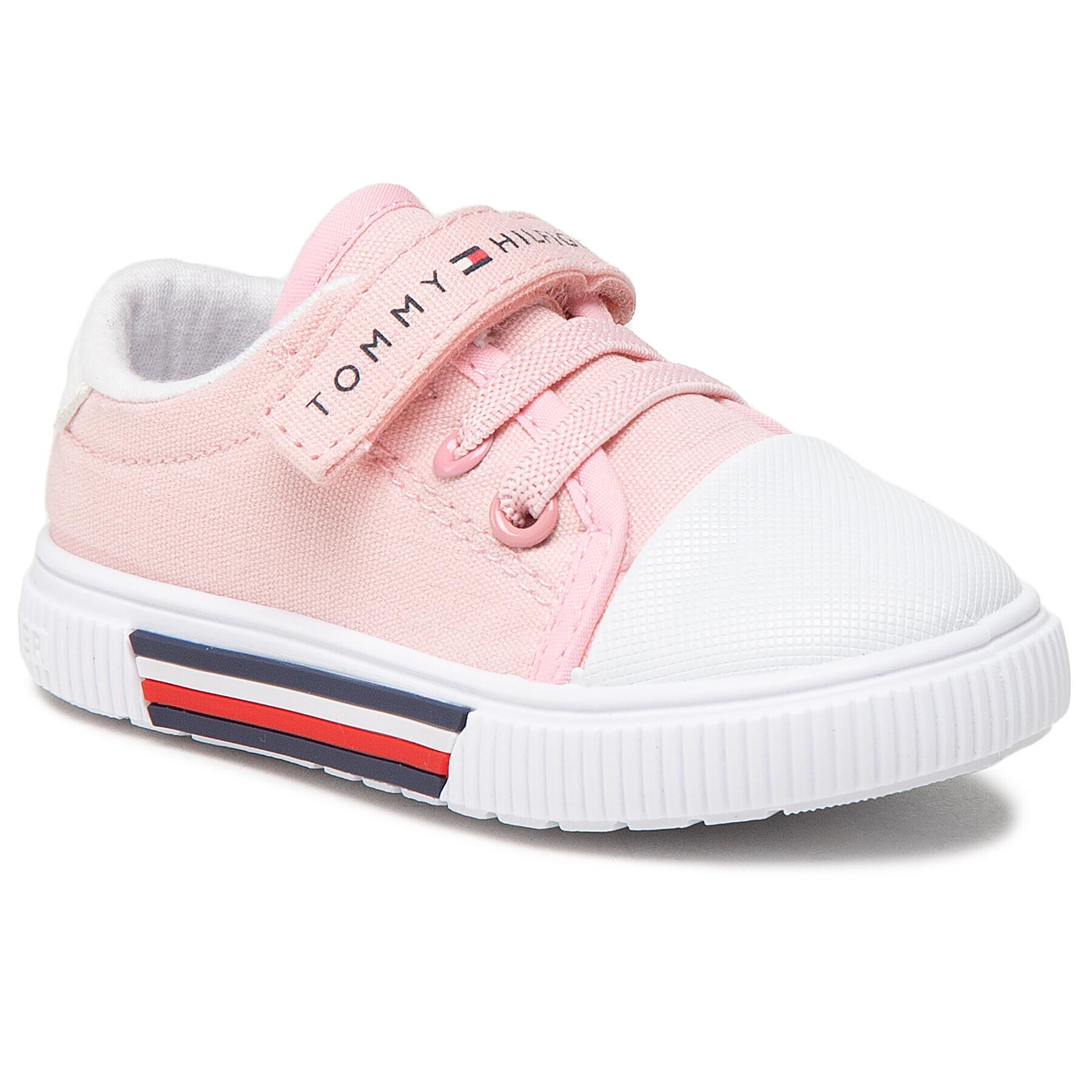 Tommy Hilfiger Tornacipő Low Cut Lace-Up/Velcro Sneaker T1A4-31007-0890 Rózsaszín - Pepit.hu