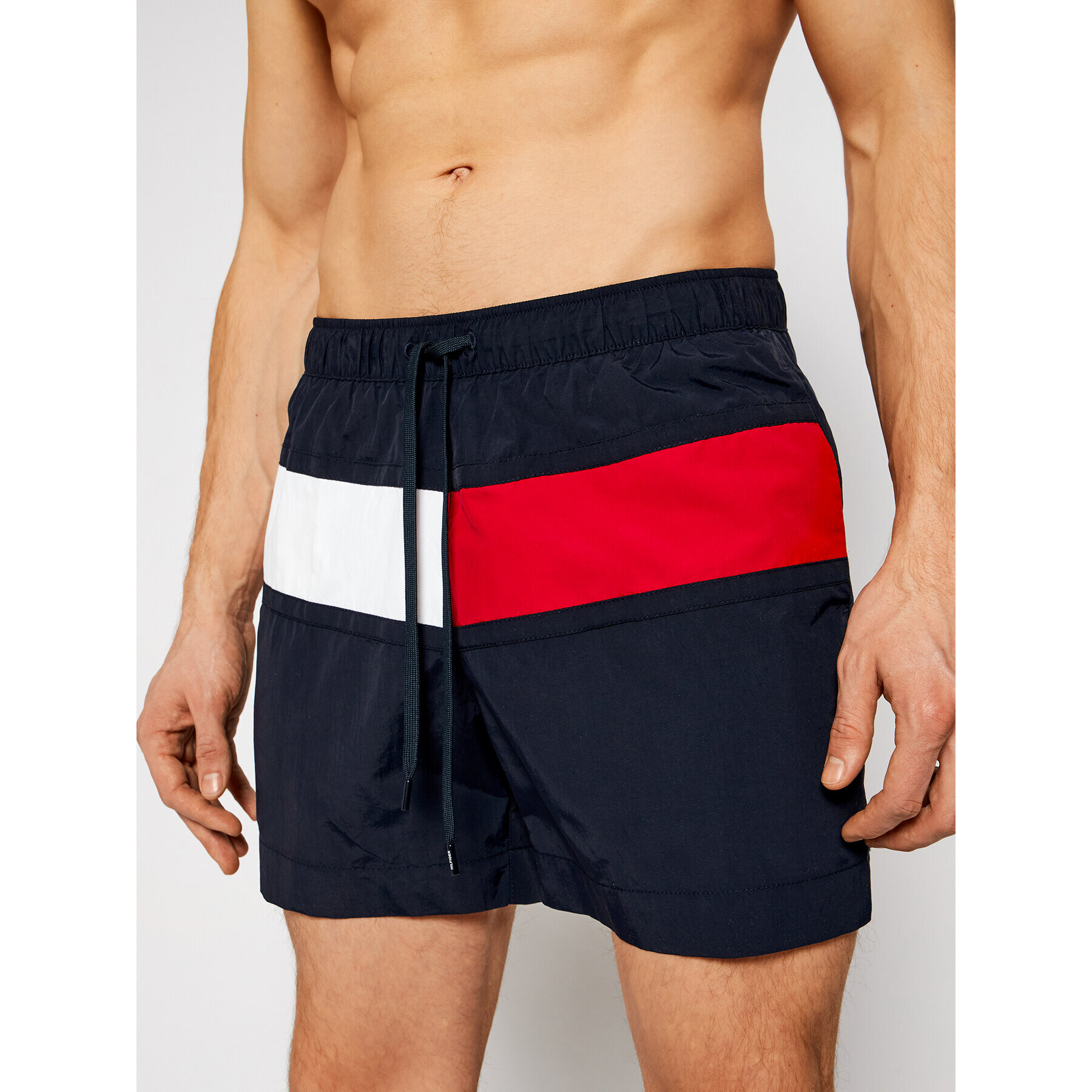 Tommy Hilfiger Úszónadrág Medium Drawstring UM0UM02055 Sötétkék Regular Fit - Pepit.hu