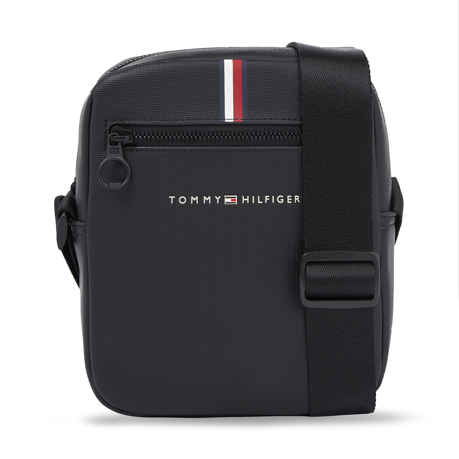 Tommy Hilfiger Válltáska Th Essential Pique Mini Reporter AM0AM11544 Fekete - Pepit.hu